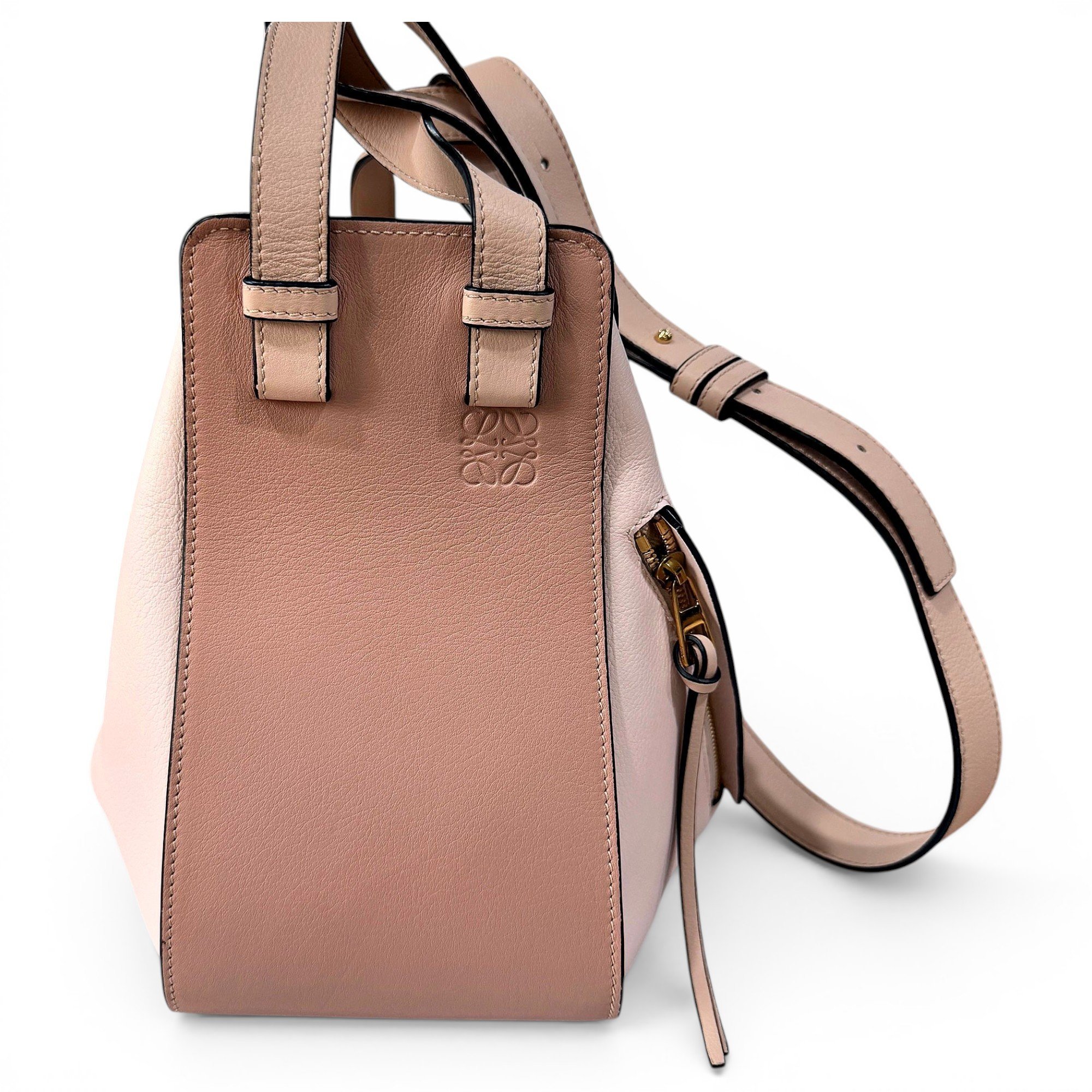 Hammock leather handbag