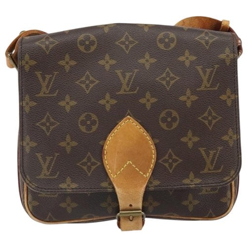 Cartouchière leather handbag