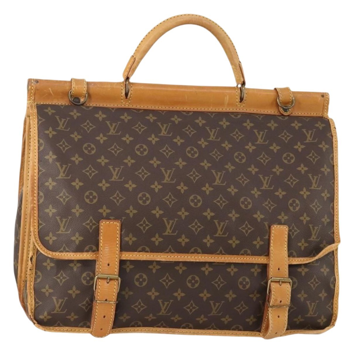 Leather bowling bag