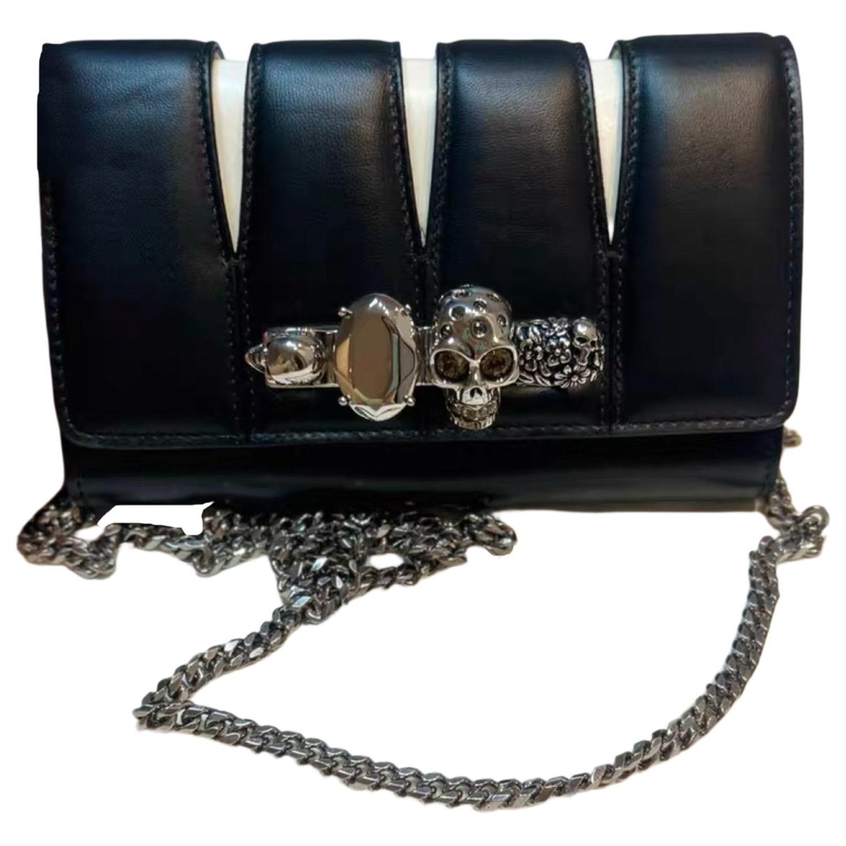 Alexander McQueen Knuckle leather crossbody bag