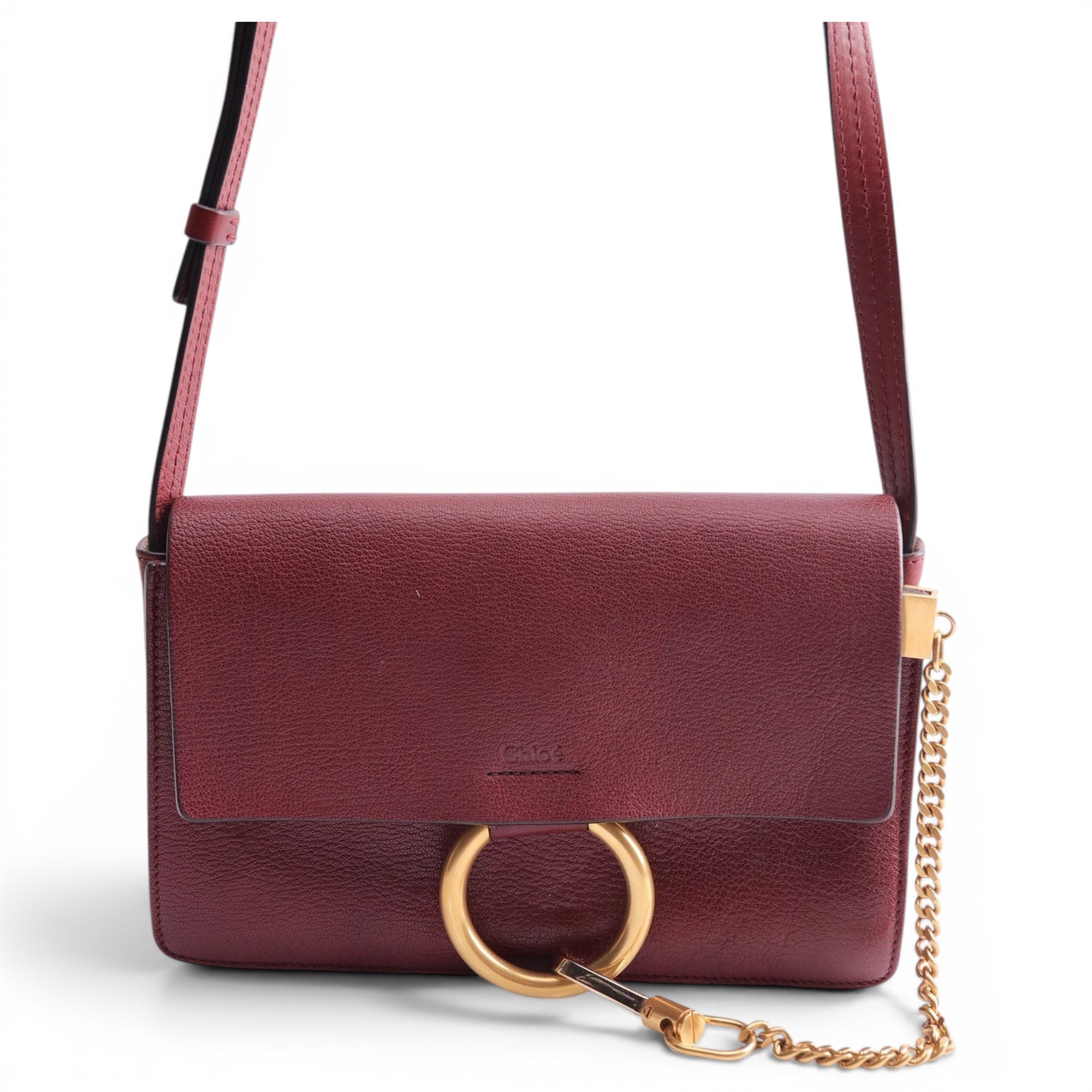 Faye leather handbag