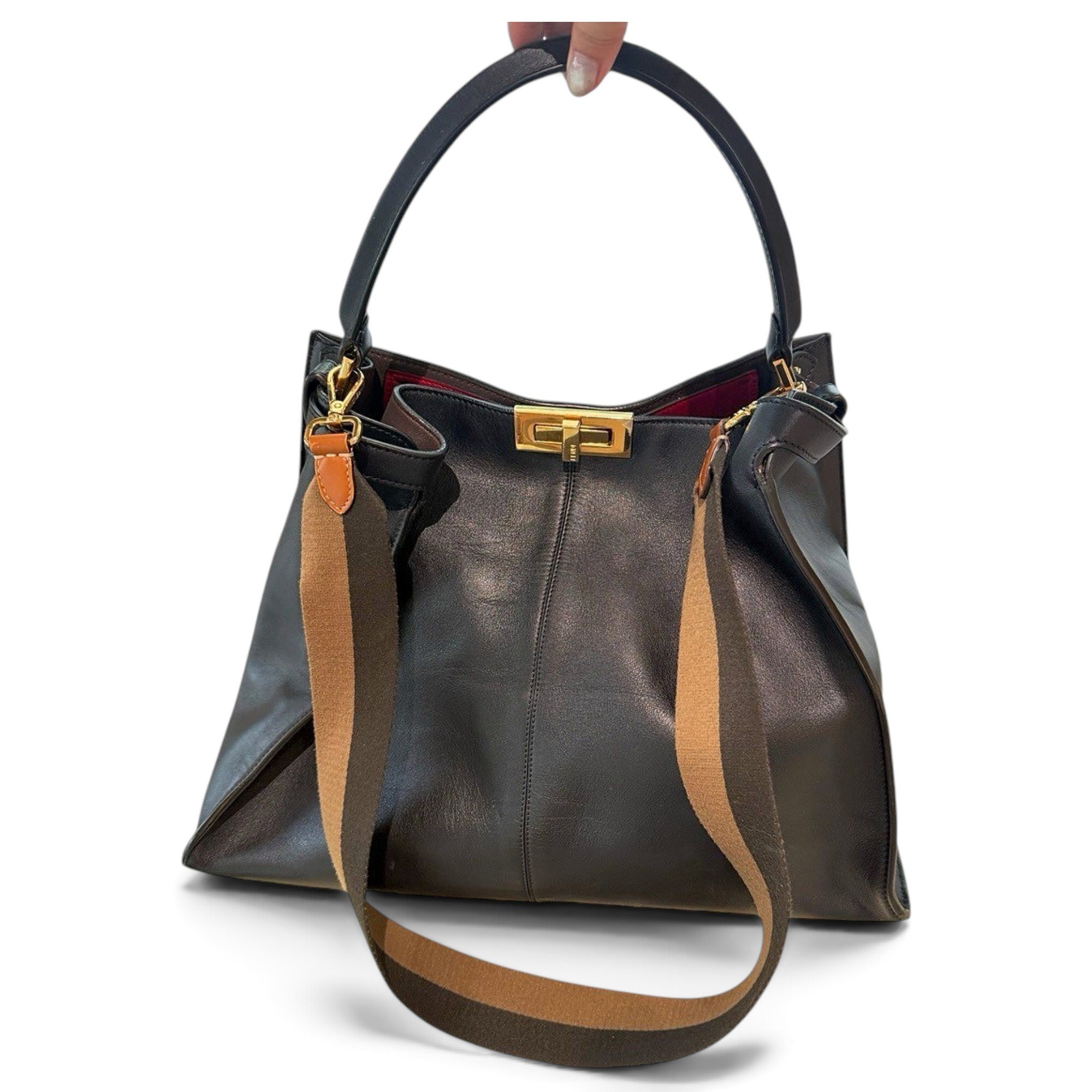 Peekaboo X-Lite leather handbag