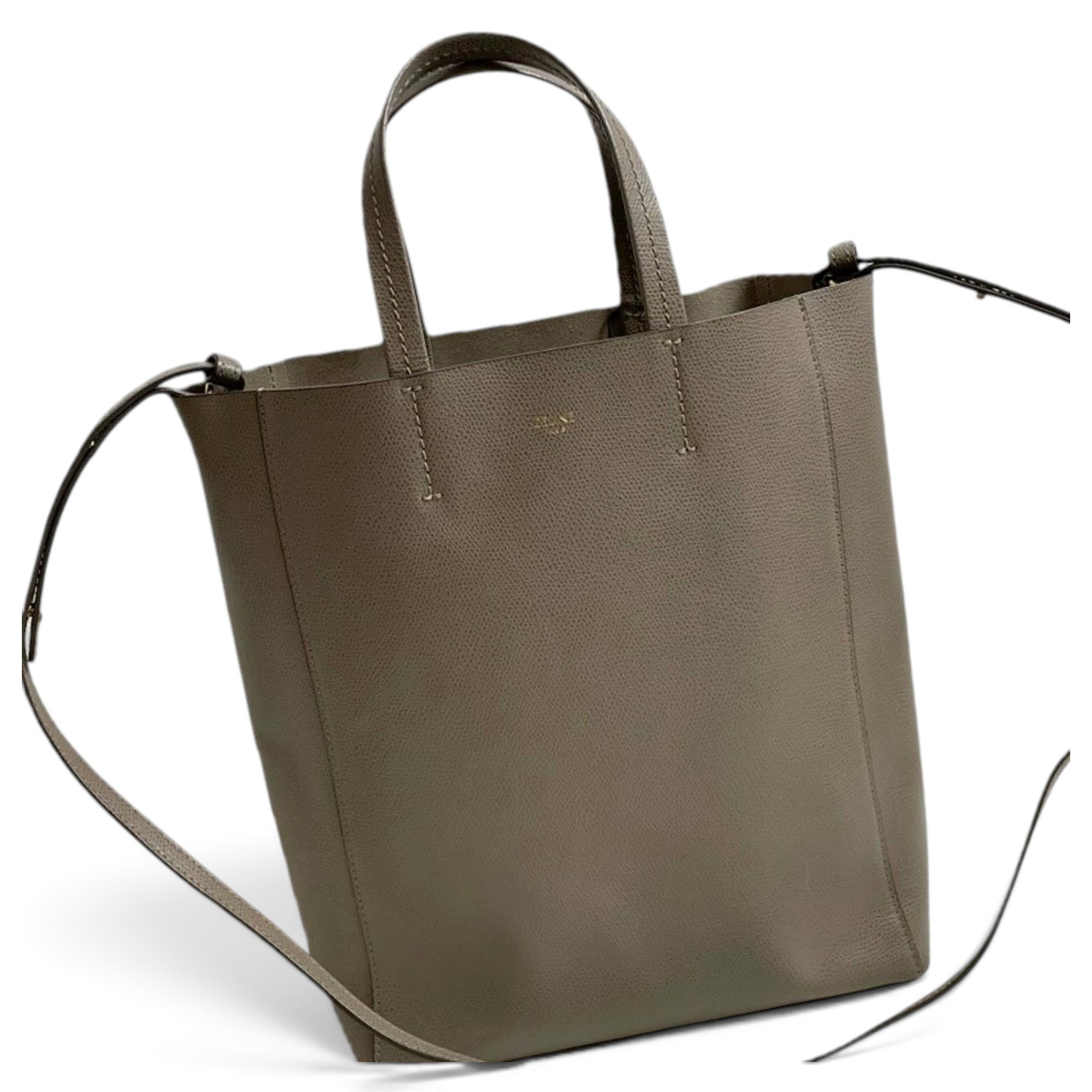 Cabas leather handbag