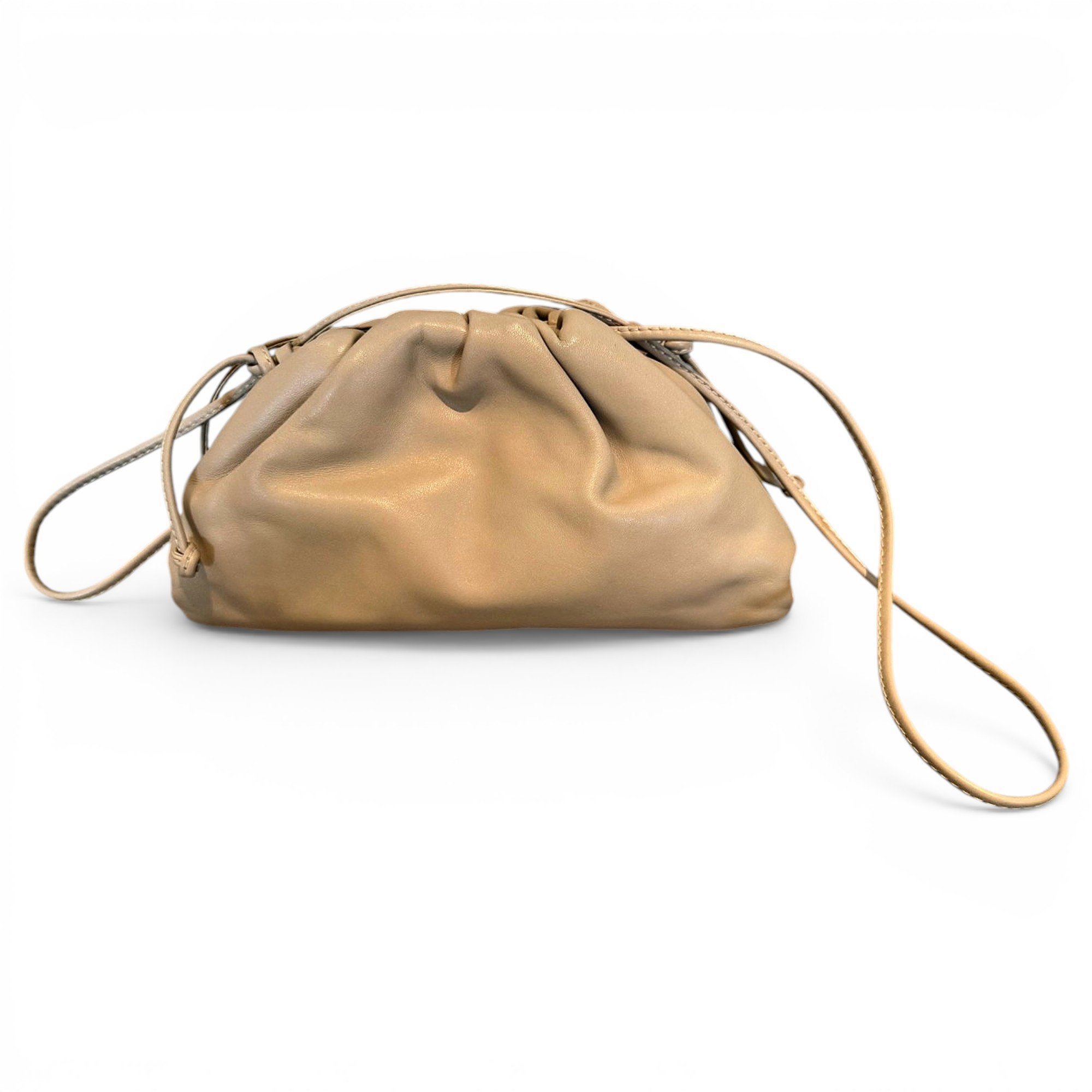 Pouch leather handbag