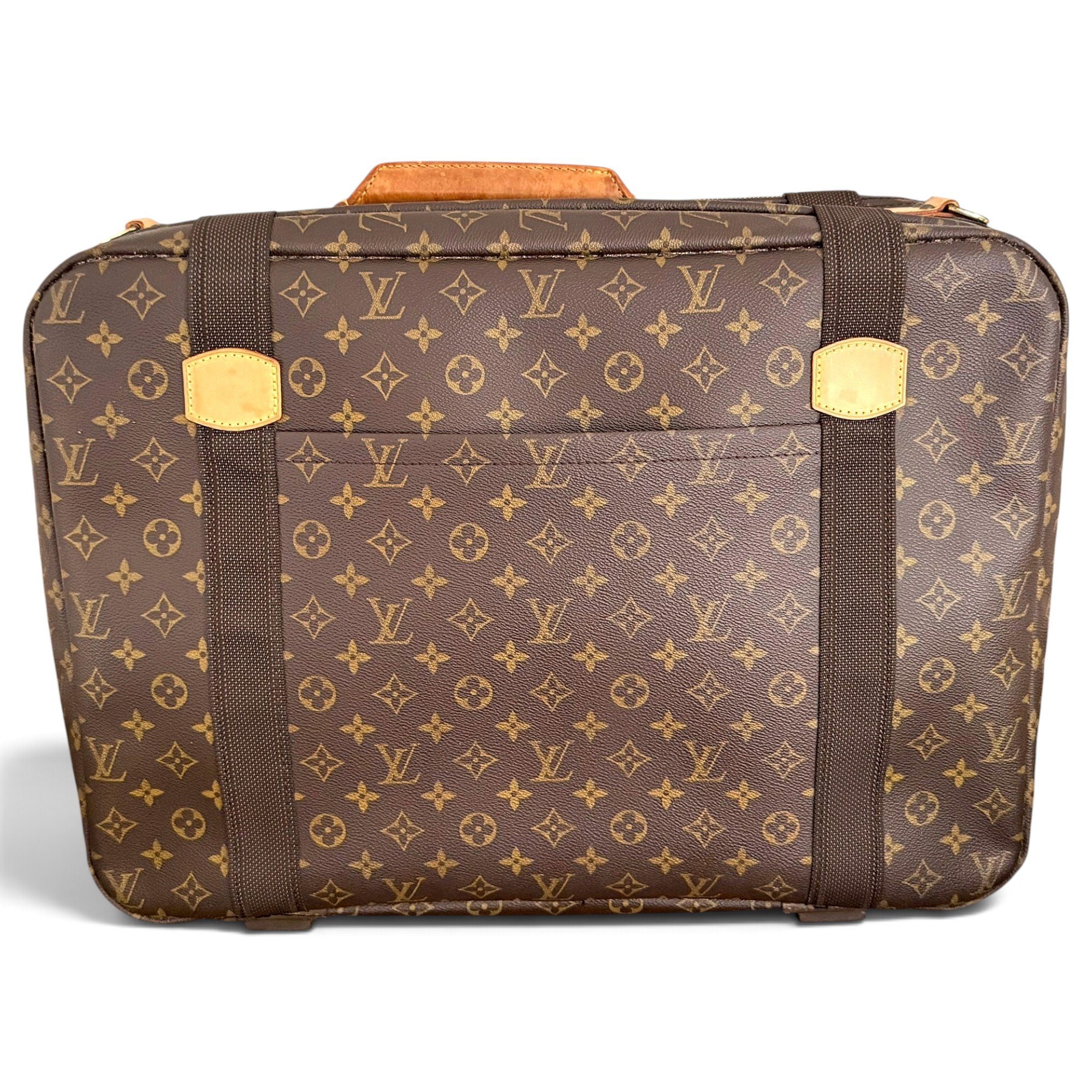 Satellite patent leather travel bag