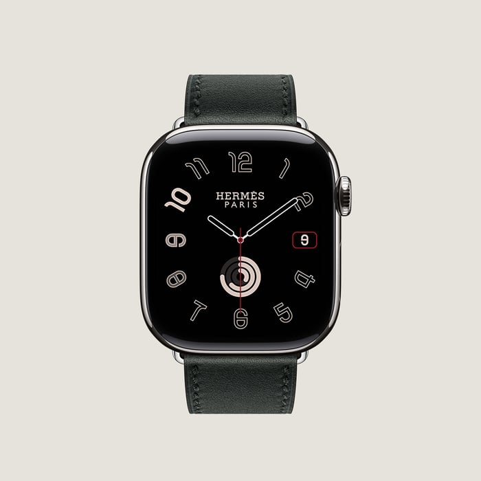 Noir Band Apple Watch Hermès Single Tour 41 MM