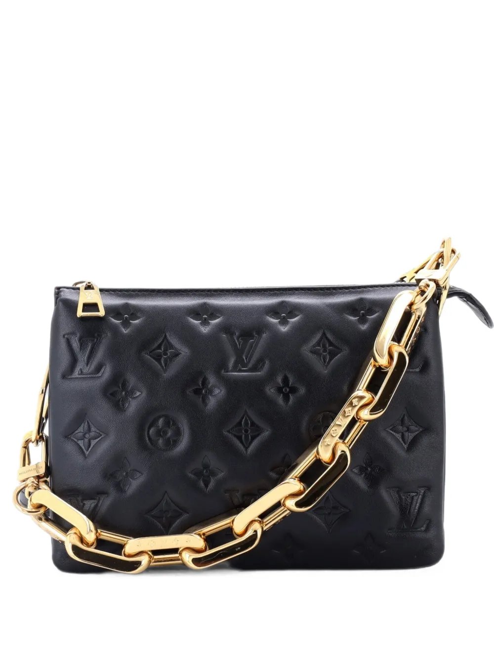 Coussin Bag Monogram Embossed Lambskin BB crossbody bag