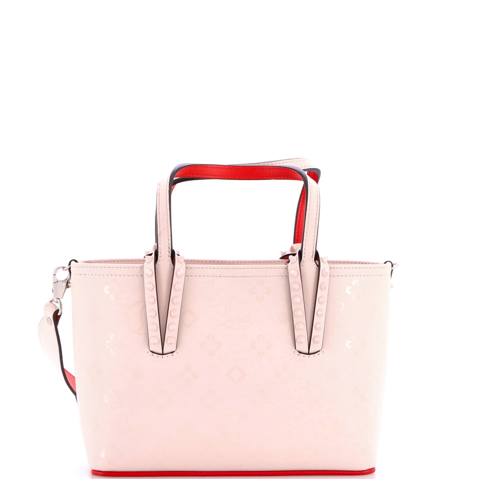Christian Louboutin Cabata East West Tote Embossed Leather Mini