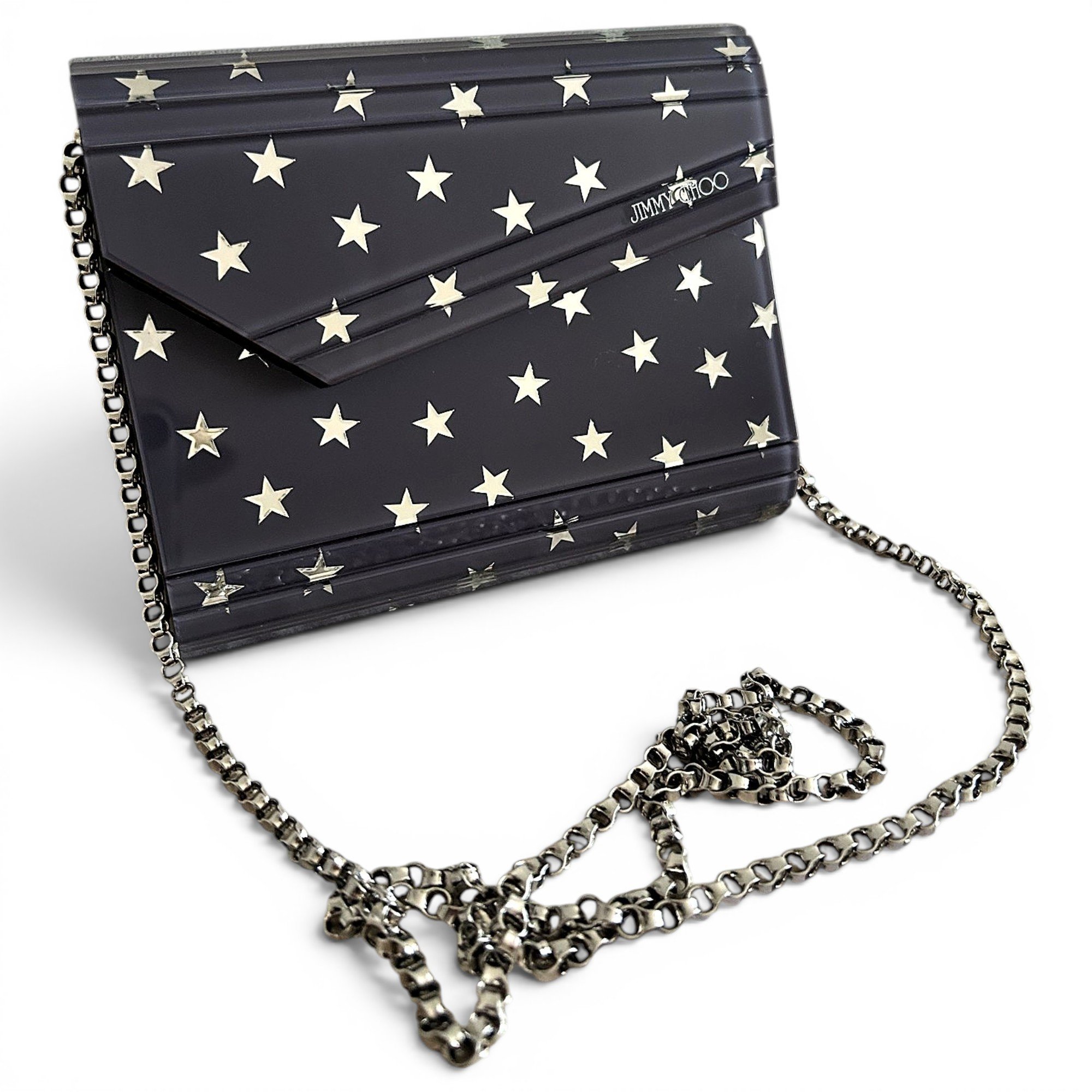 Candy patent leather clutch bag