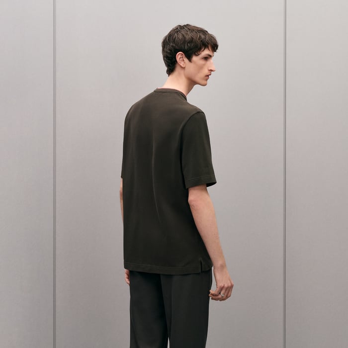 Kaki "Piqures Sellier" T-shirt