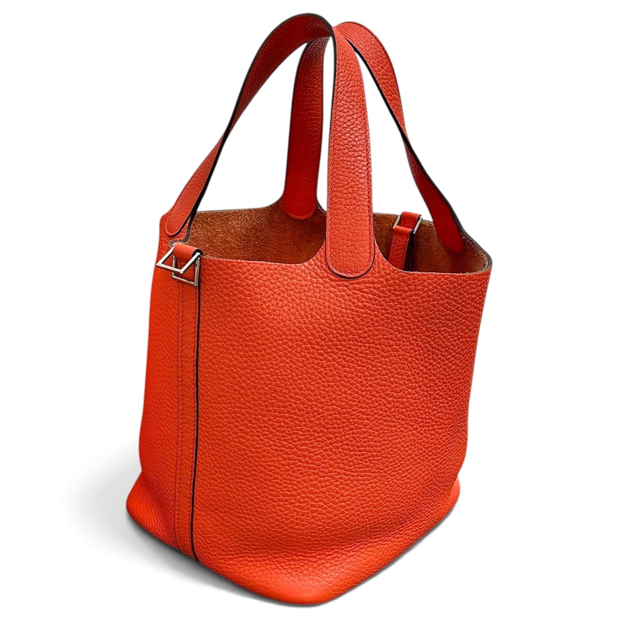 Picotin leather tote