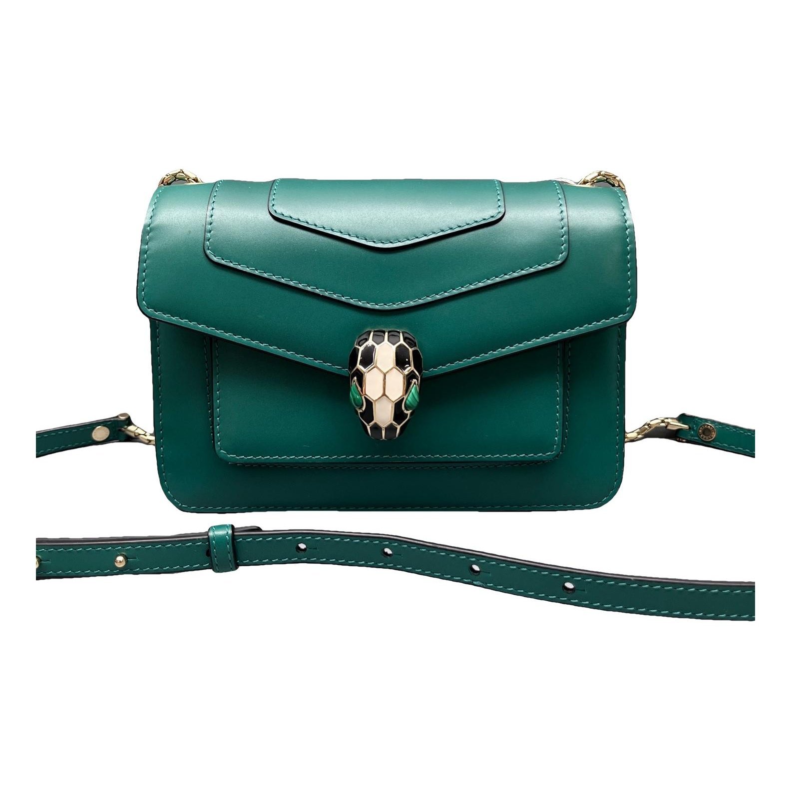 Serpenti leather handbag
