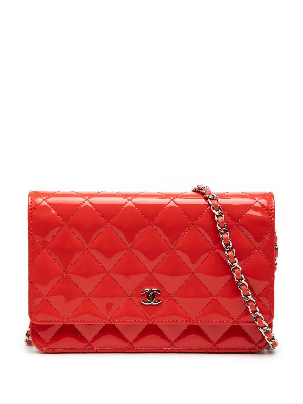 2013-2014 CC Patent Wallet on Chain crossbody bag