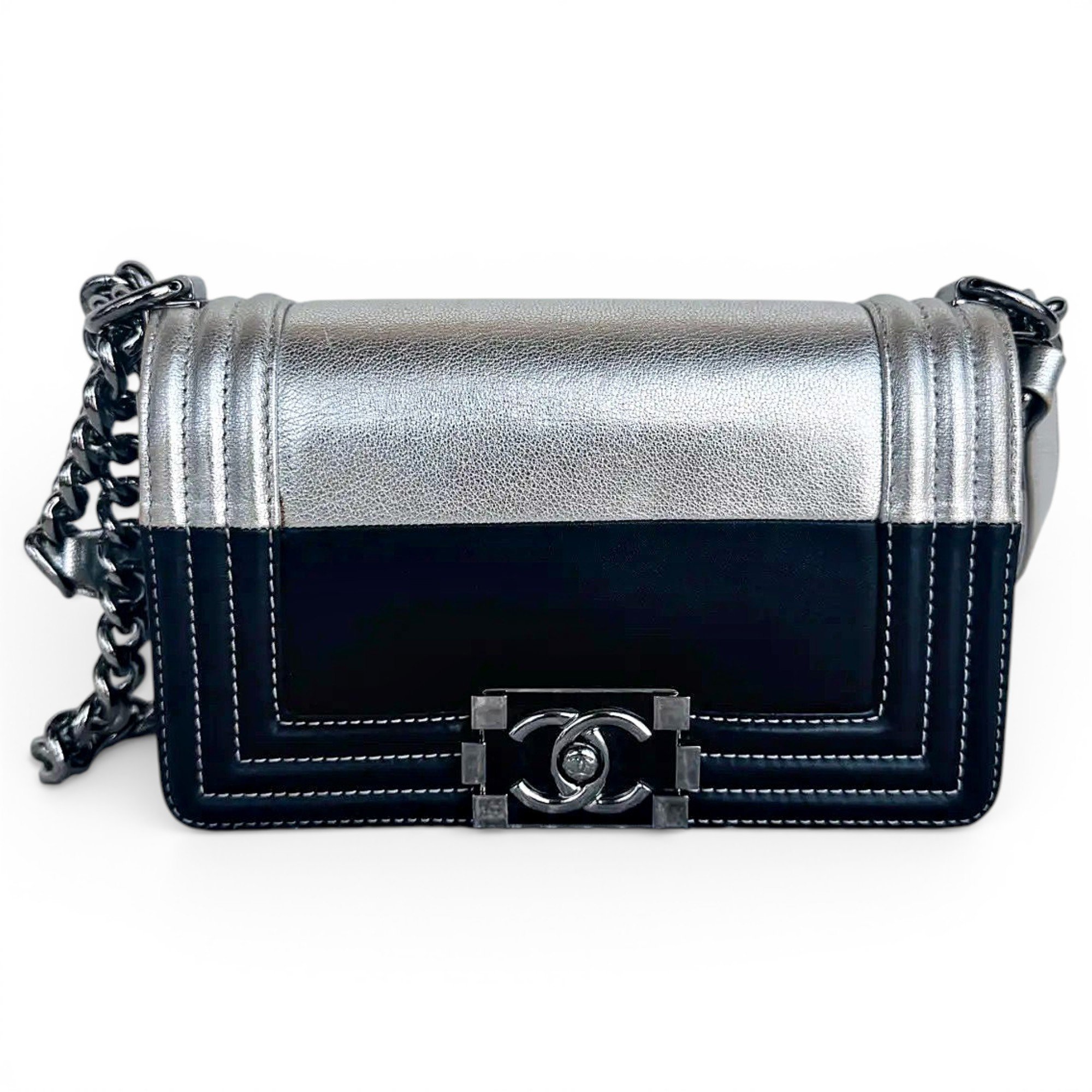 Boy leather crossbody bag