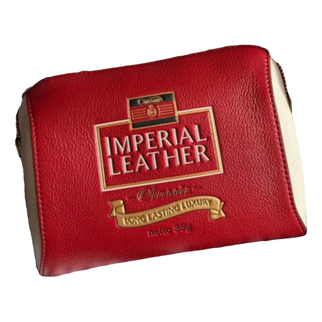 Leather clutch bag