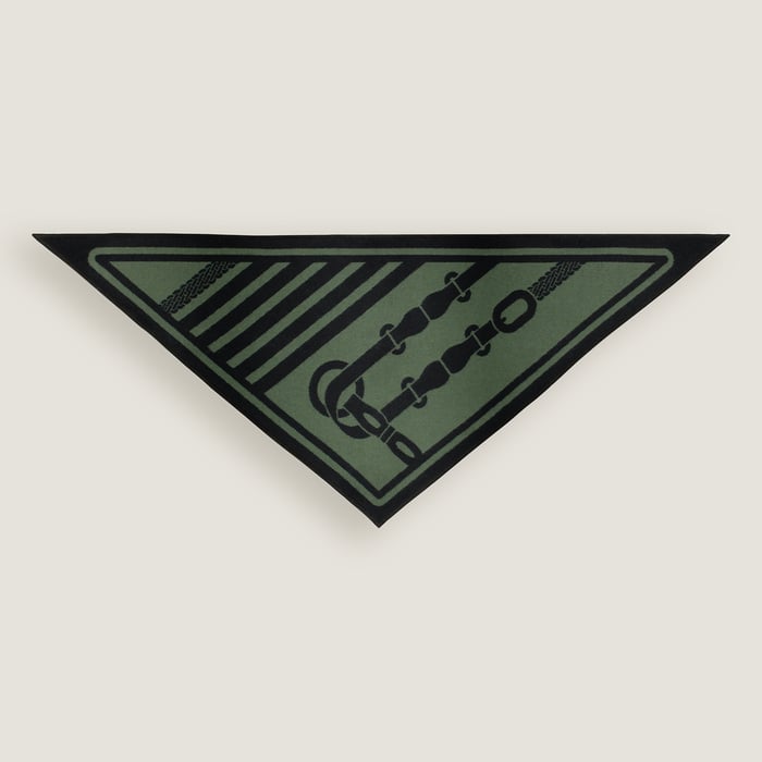 Coaching Double Face Triangle Scarf