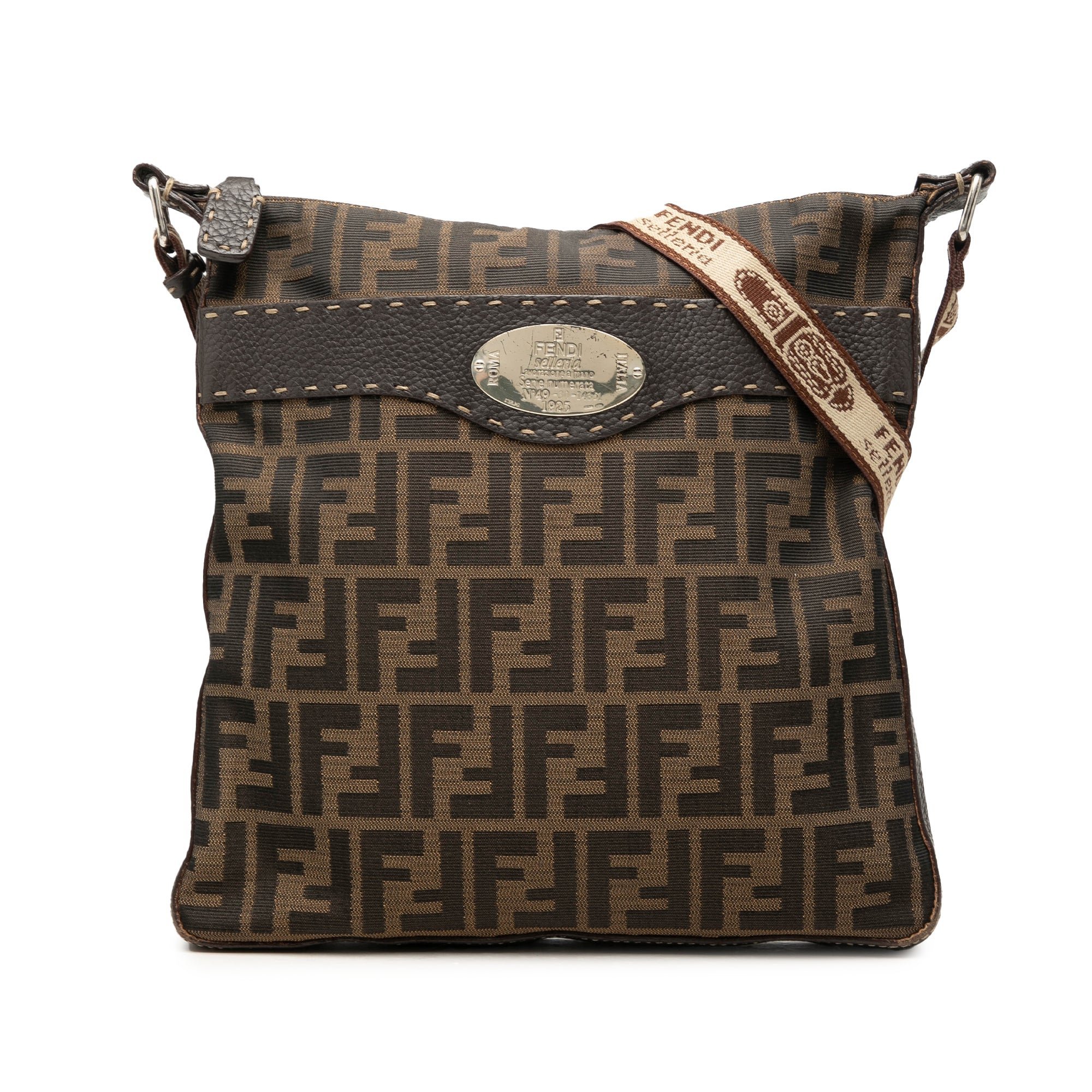 Fendi Pocket leather handbag