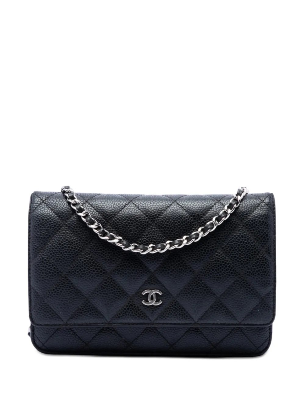 2016-2017 CC Quilted Caviar Wallet on Chain crossbody bag