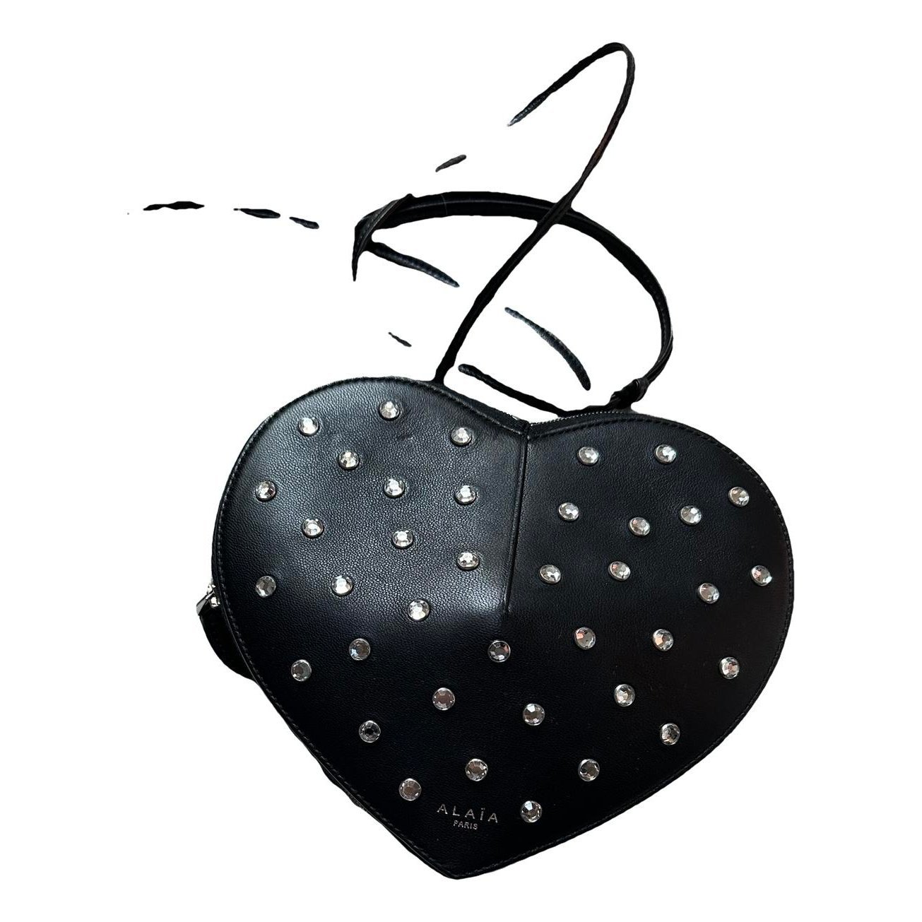 Alaia Le Coeur leather crossbody bag