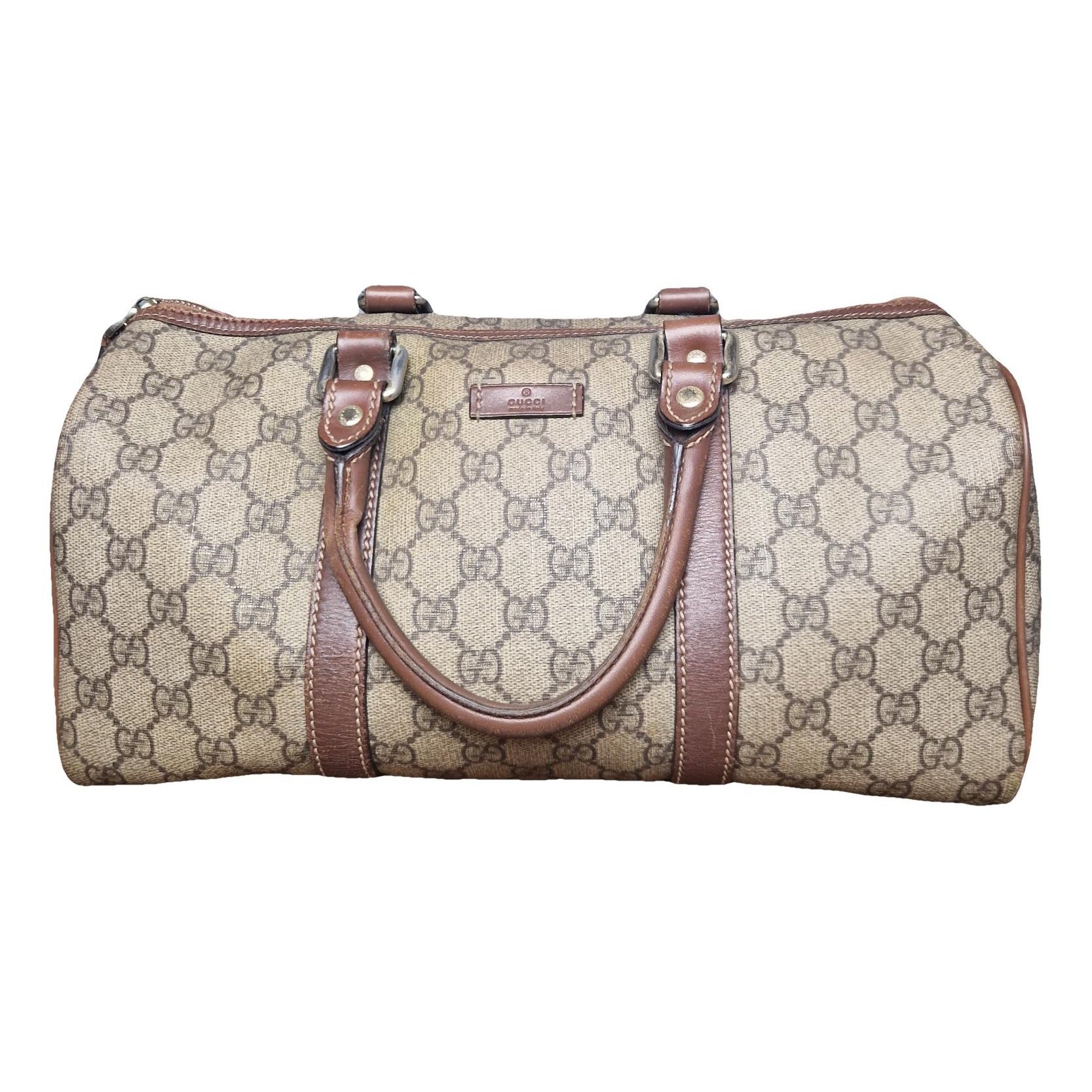 Joy leather bowling bag