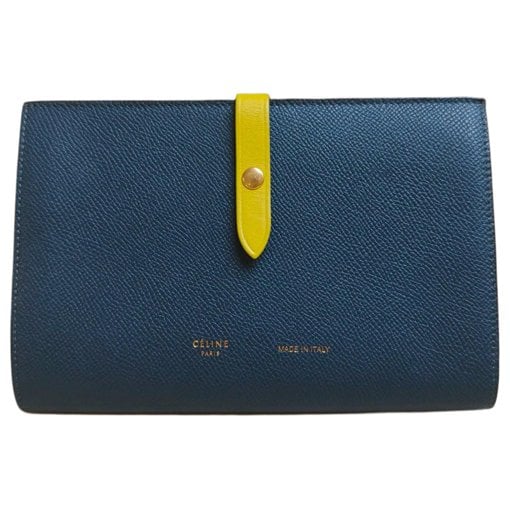 Leather clutch bag