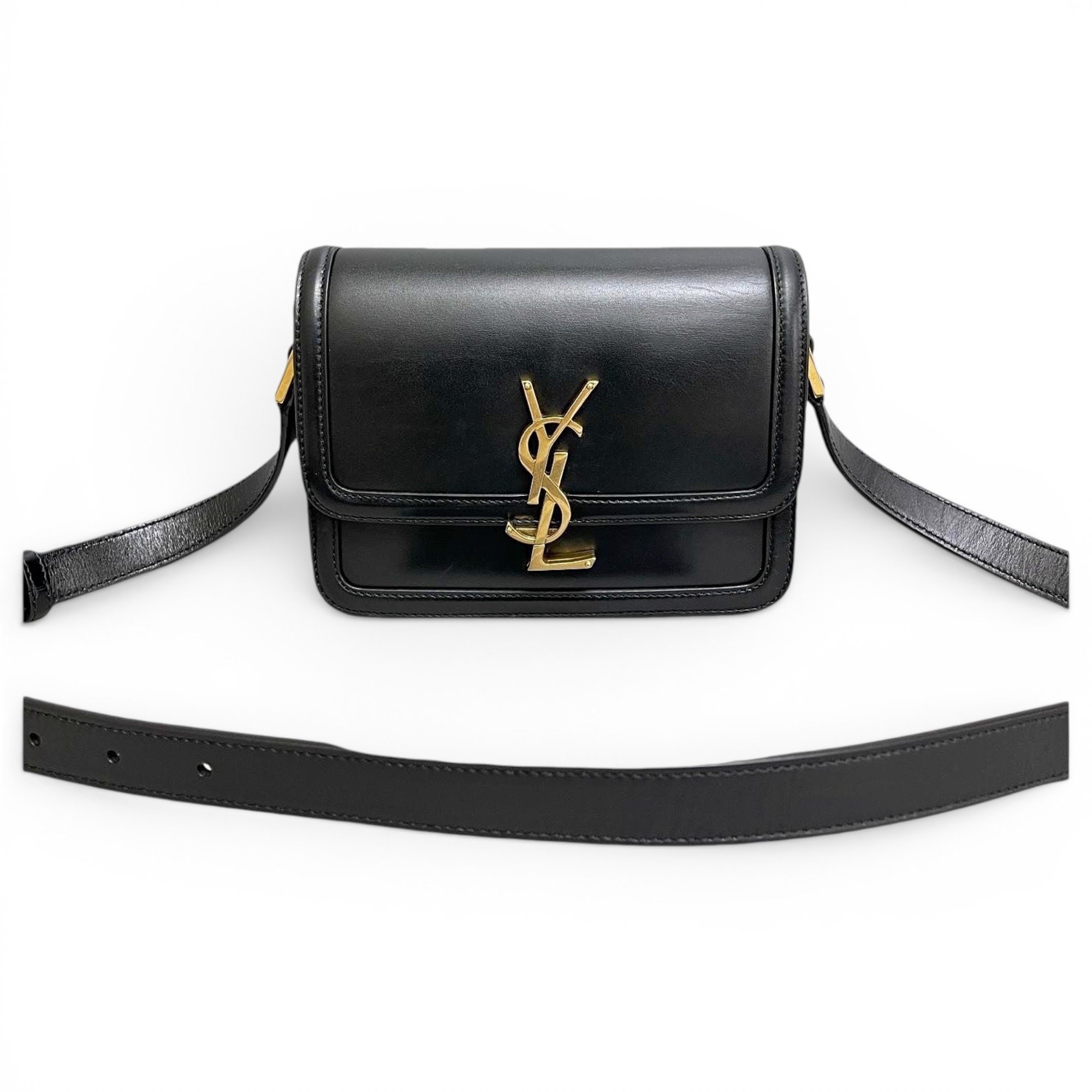 Solférino leather handbag