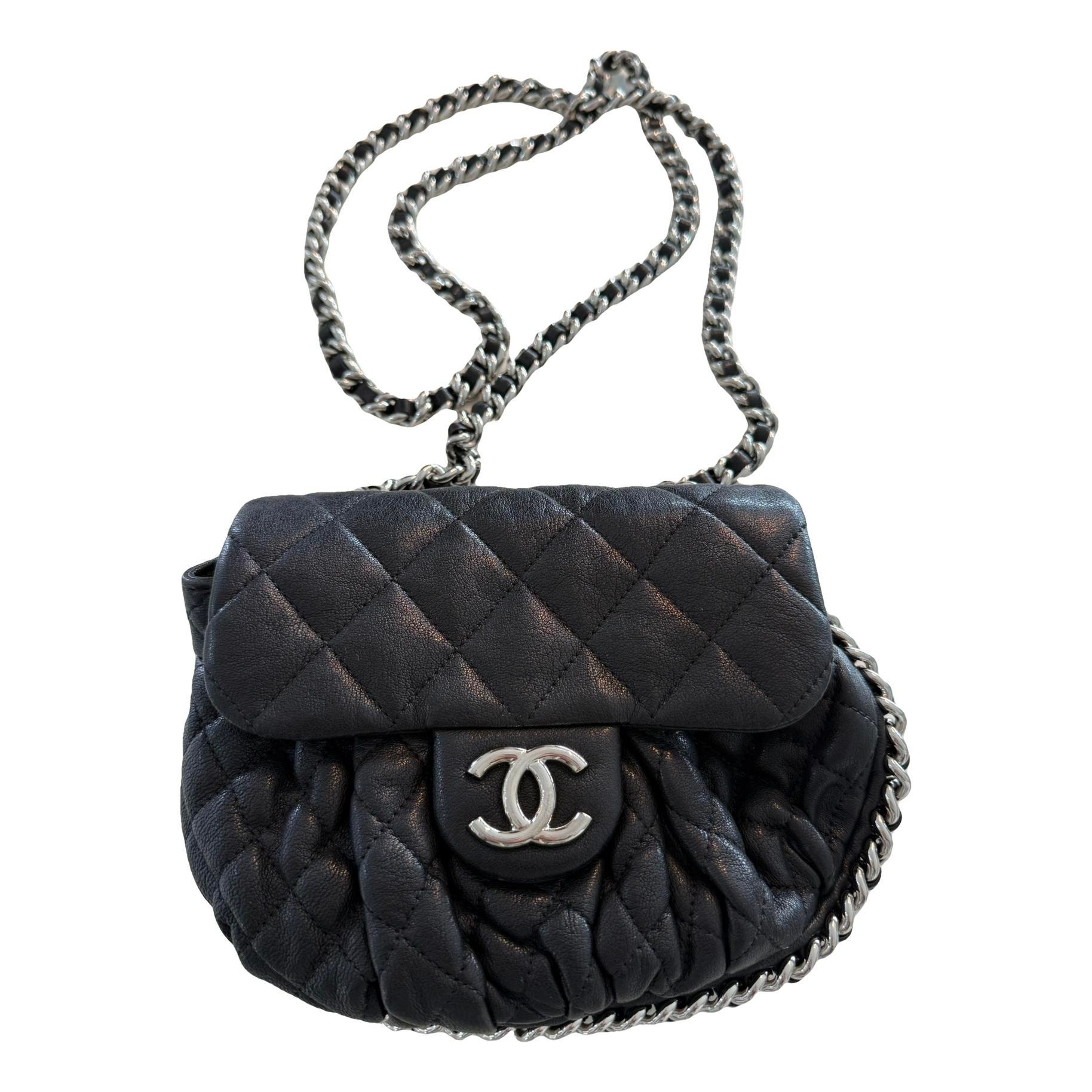 Chain Around leather crossbody bag
