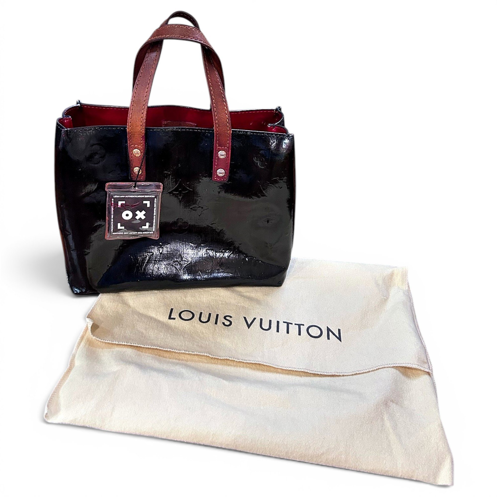 Reade patent leather tote