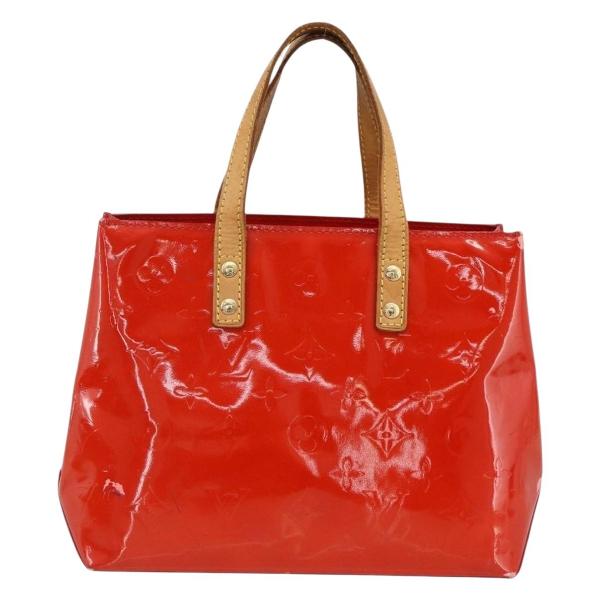 Reade patent leather handbag