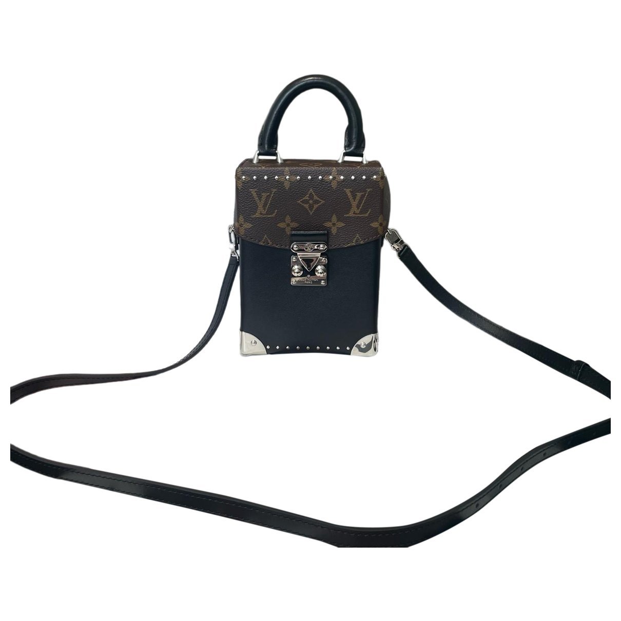 Camera Box leather handbag