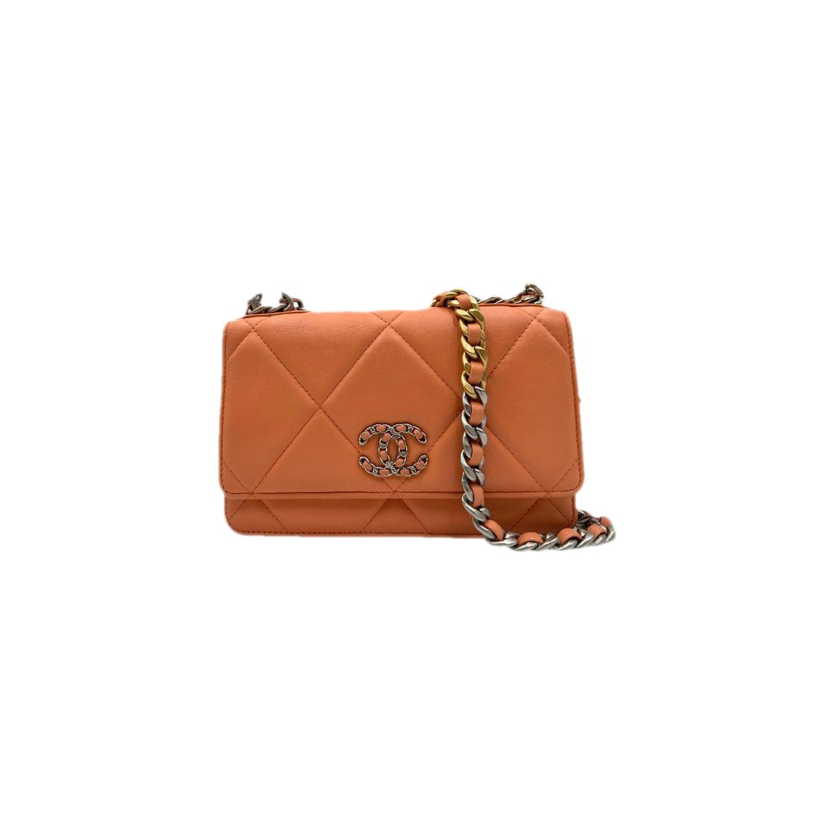 Wallet On Chain Chanel 19 leather crossbody bag