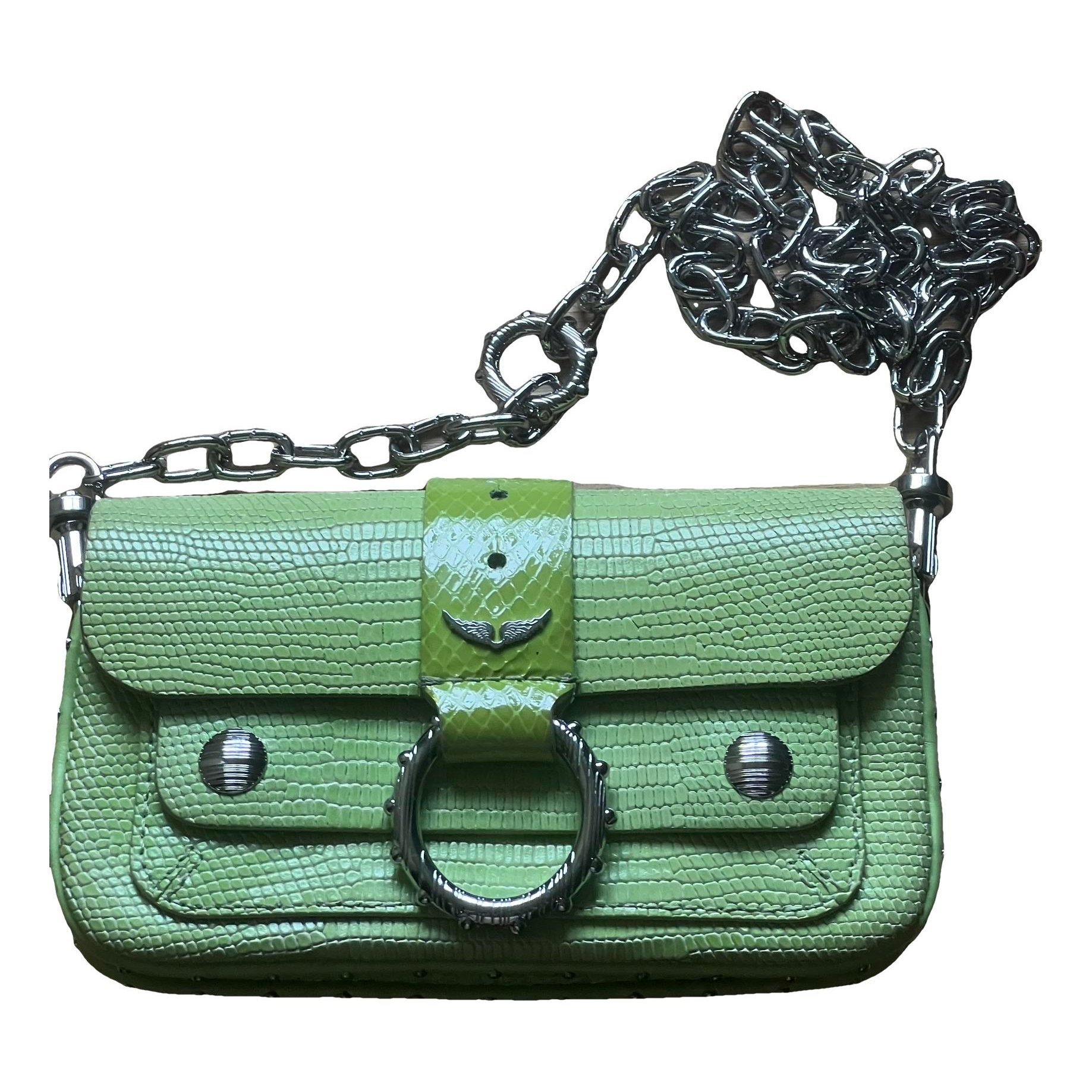 Leather clutch bag