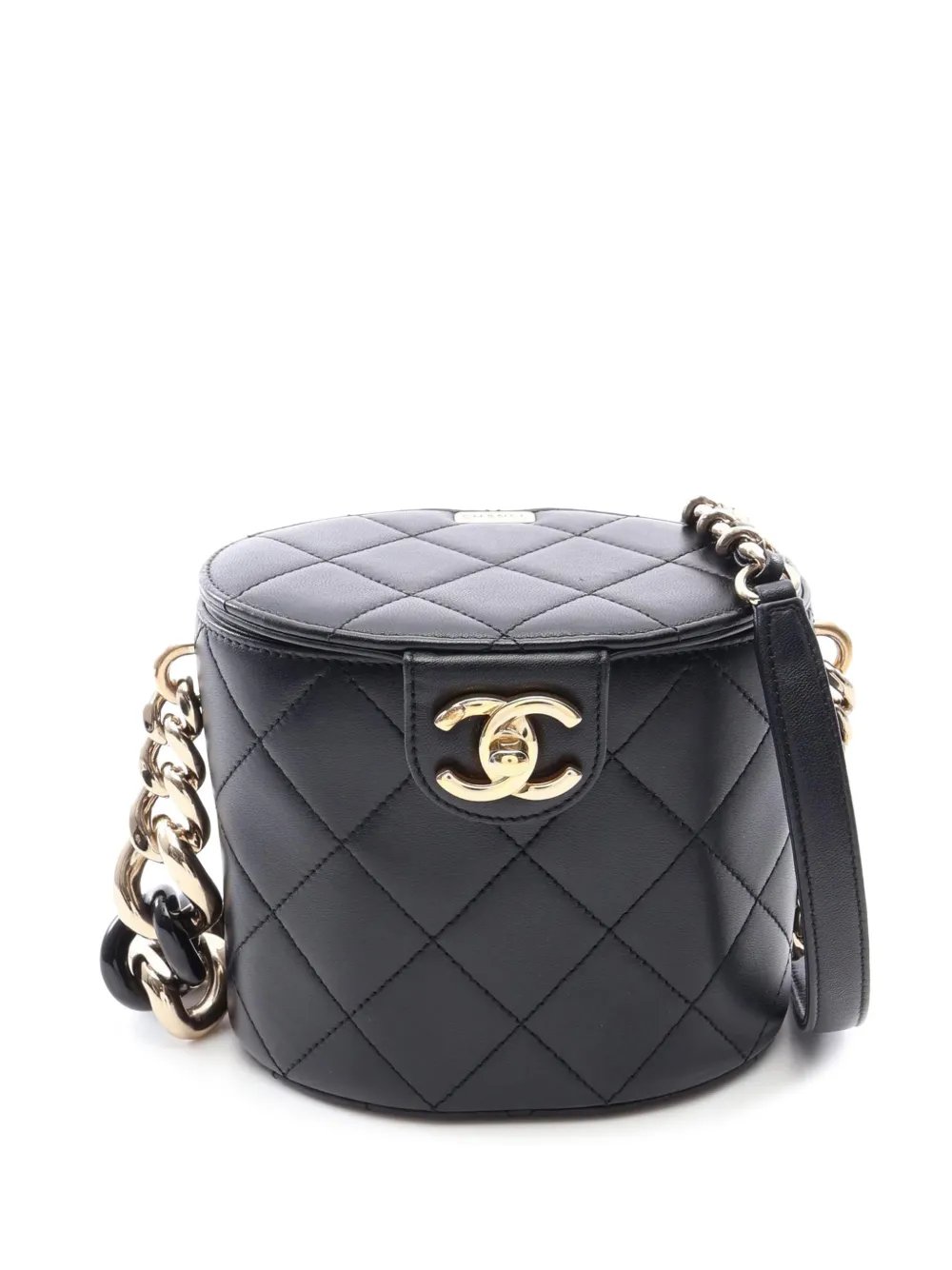 2019 Mini Quilted Lambskin Elegant Chain Vanity Case crossbody bag