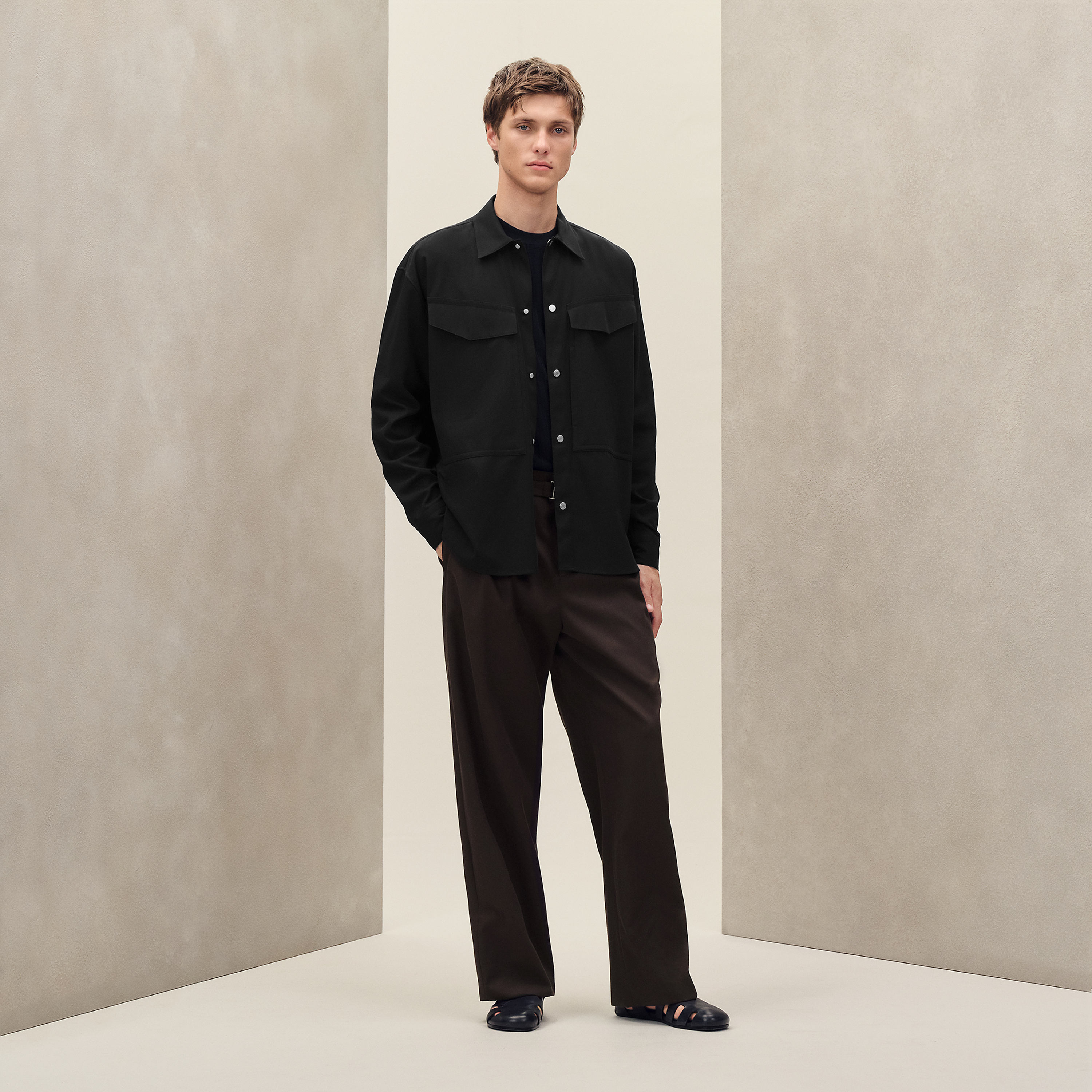 Boxy fit overshirt