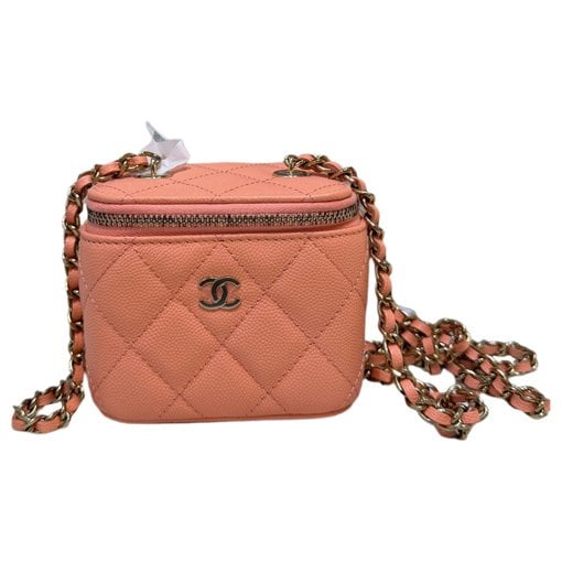 Vanity leather handbag