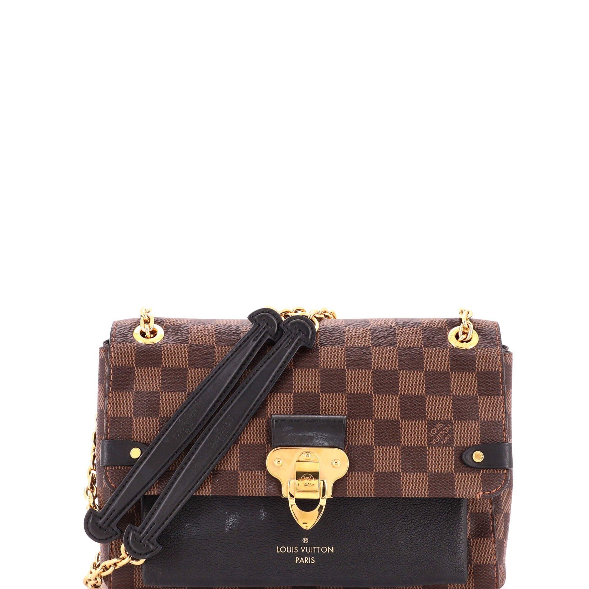 Vavin Handbag Damier with Leather PM