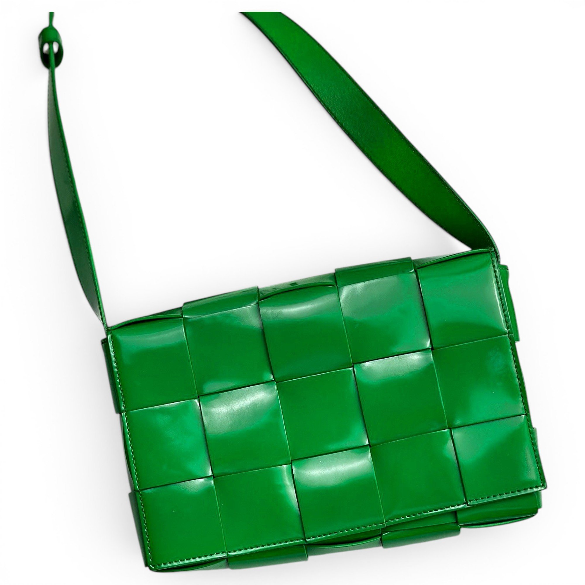 Cassette leather handbag