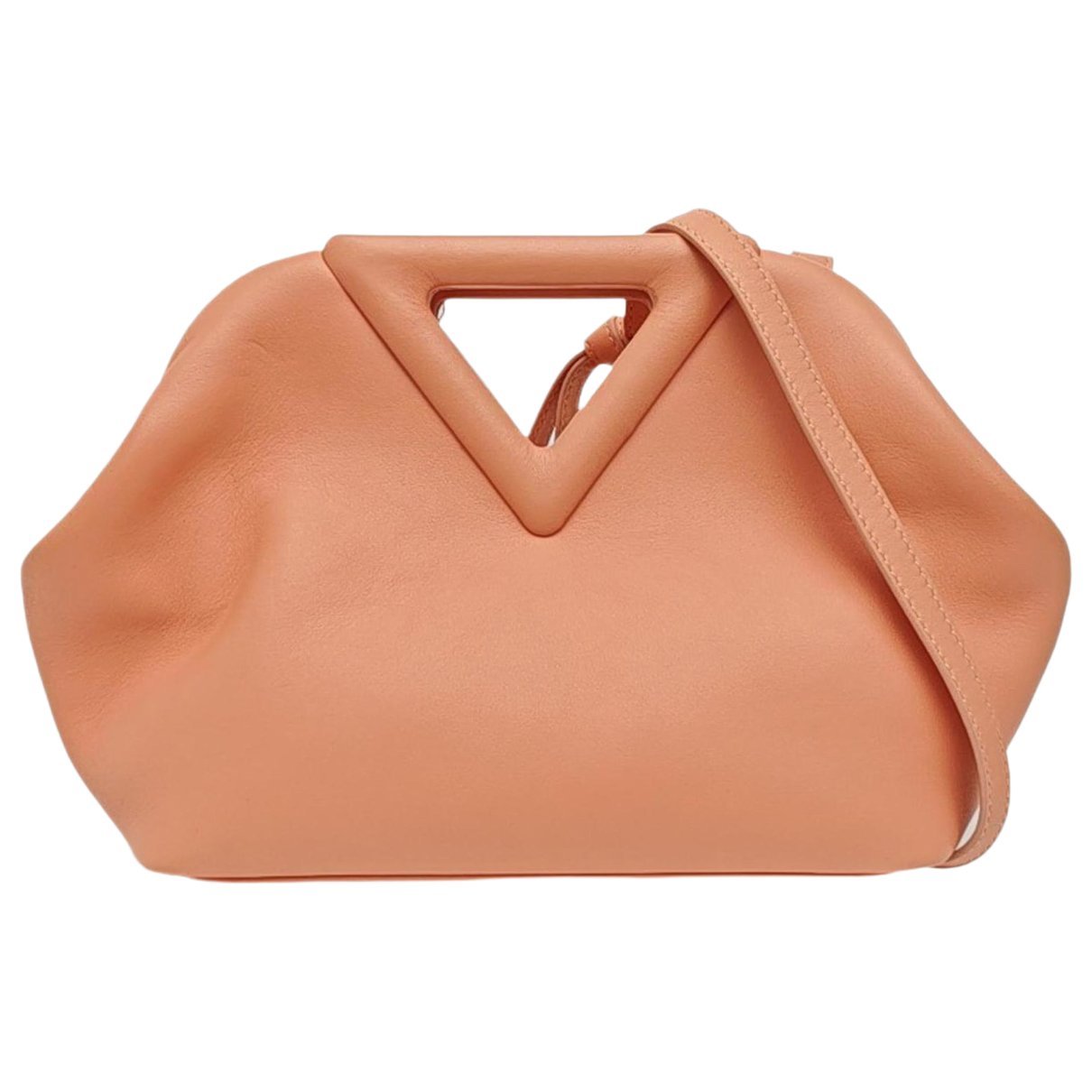 Point leather handbag