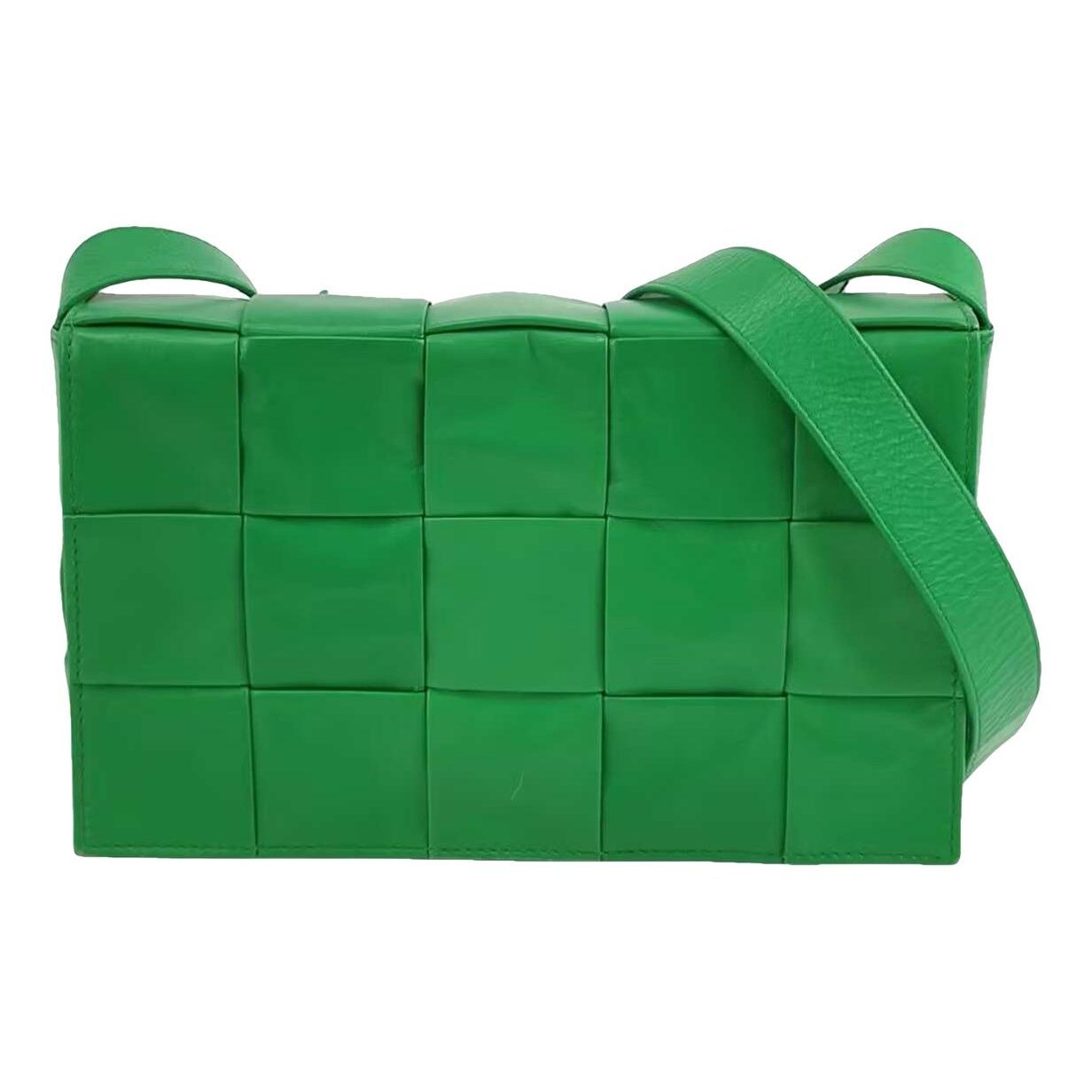 Cassette leather handbag