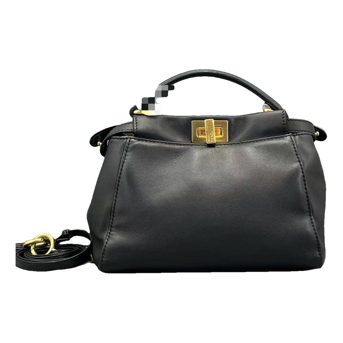Peekaboo leather handbag
