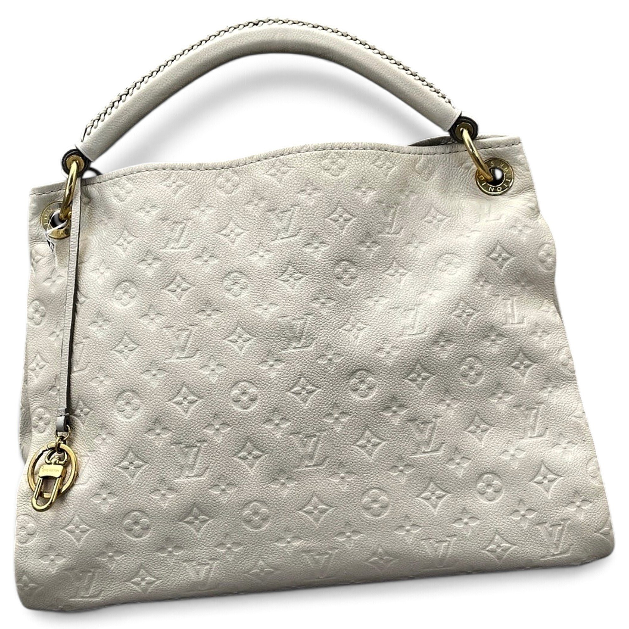 Artsy leather handbag