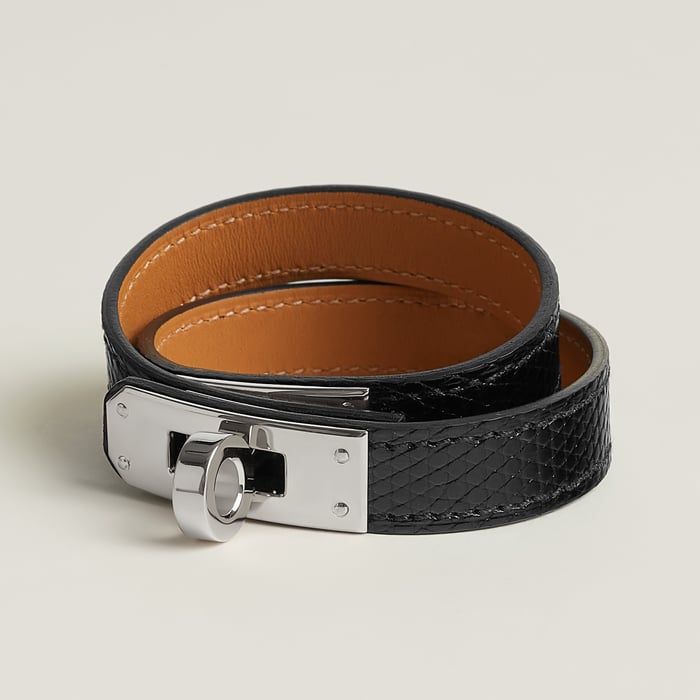 Noir Kelly Double Tour Bracelet