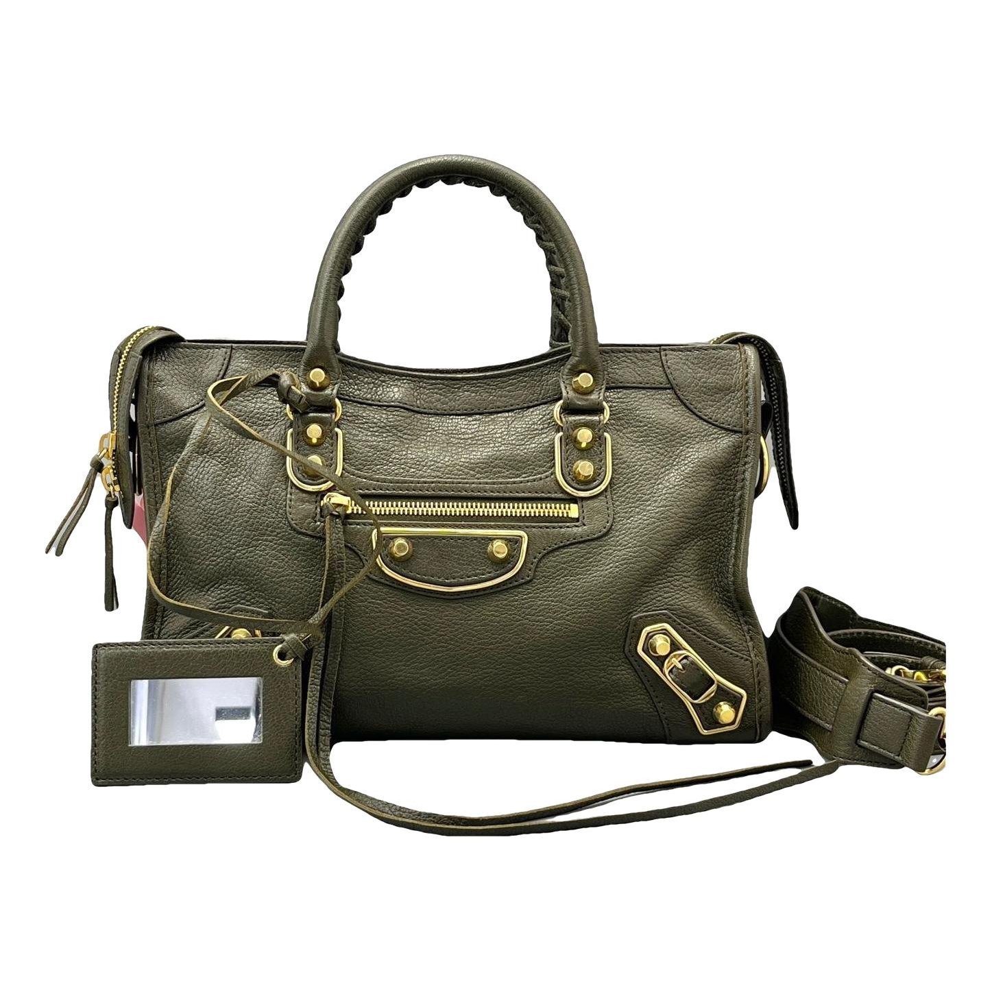 City leather bag