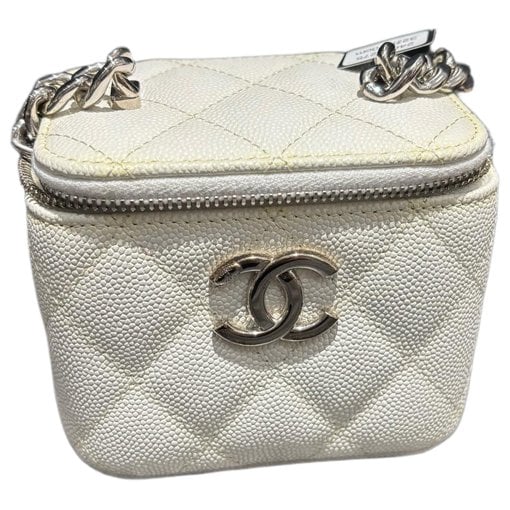 Vanity leather handbag