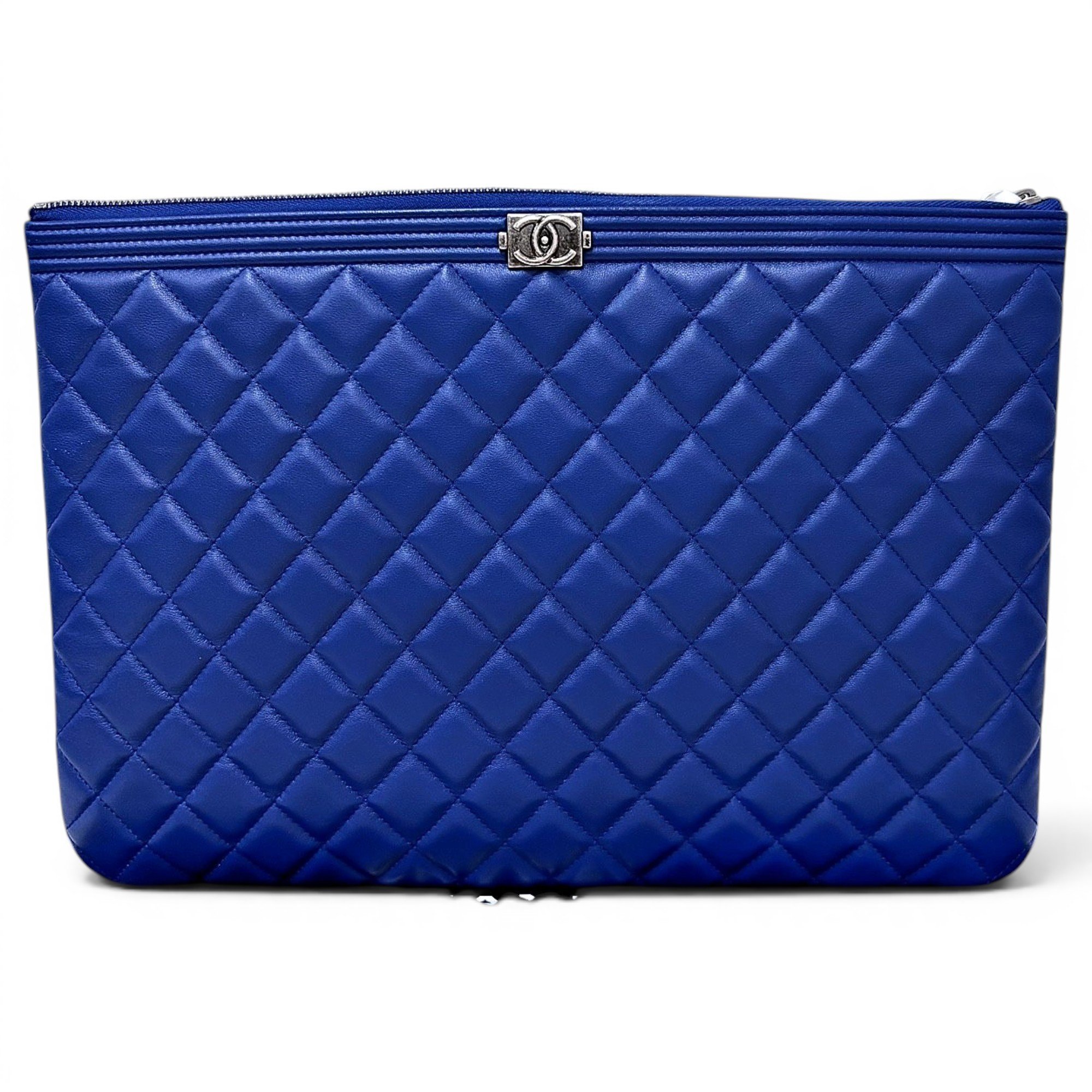 Boy leather clutch bag