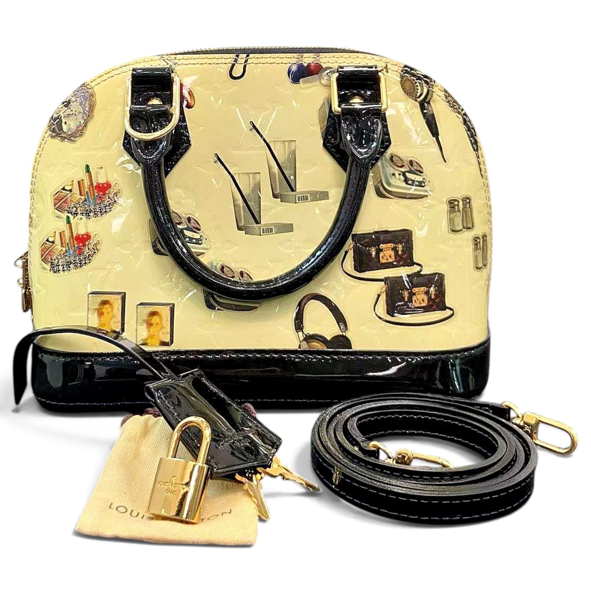 Alma BB patent leather handbag