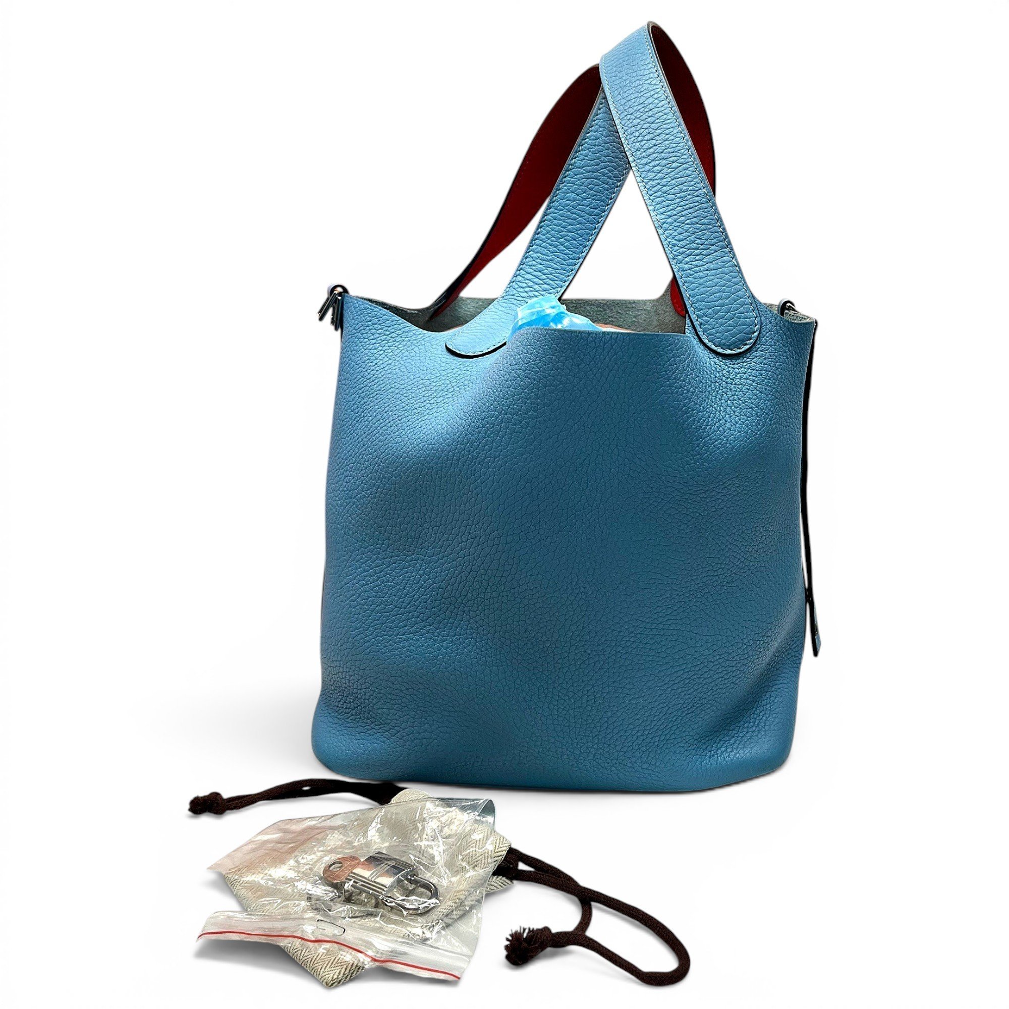 Picotin leather tote