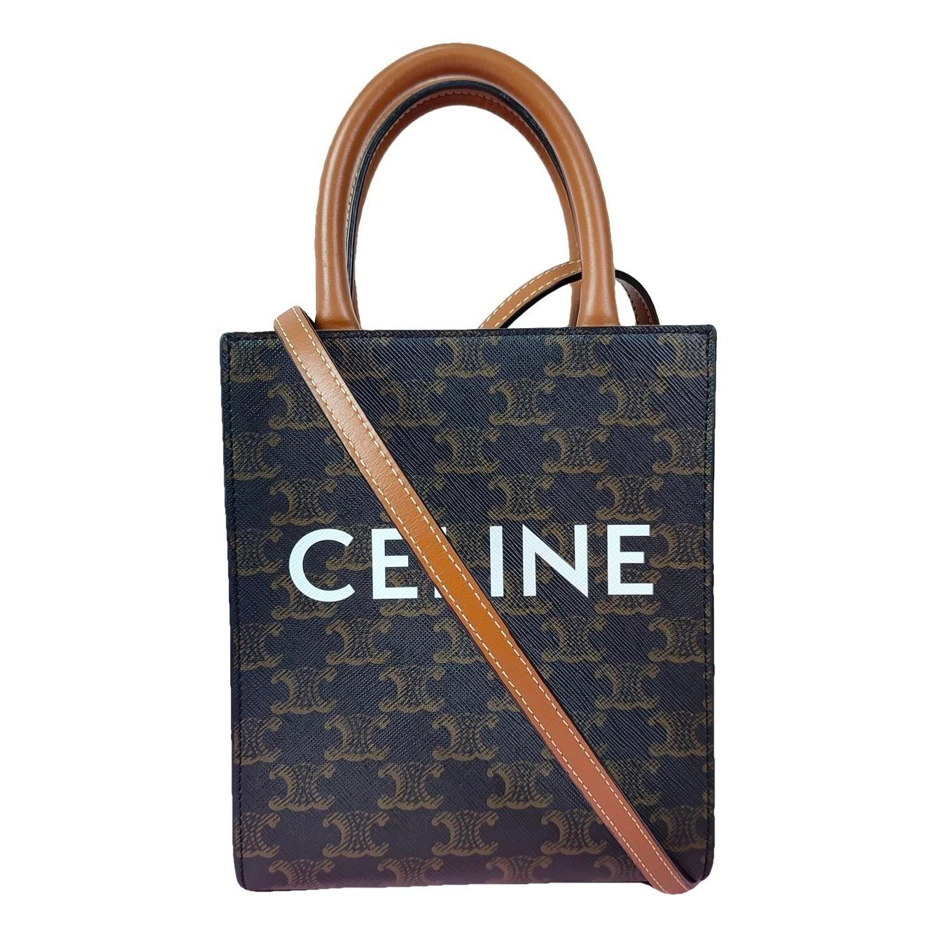 Cabas Vertical leather tote
