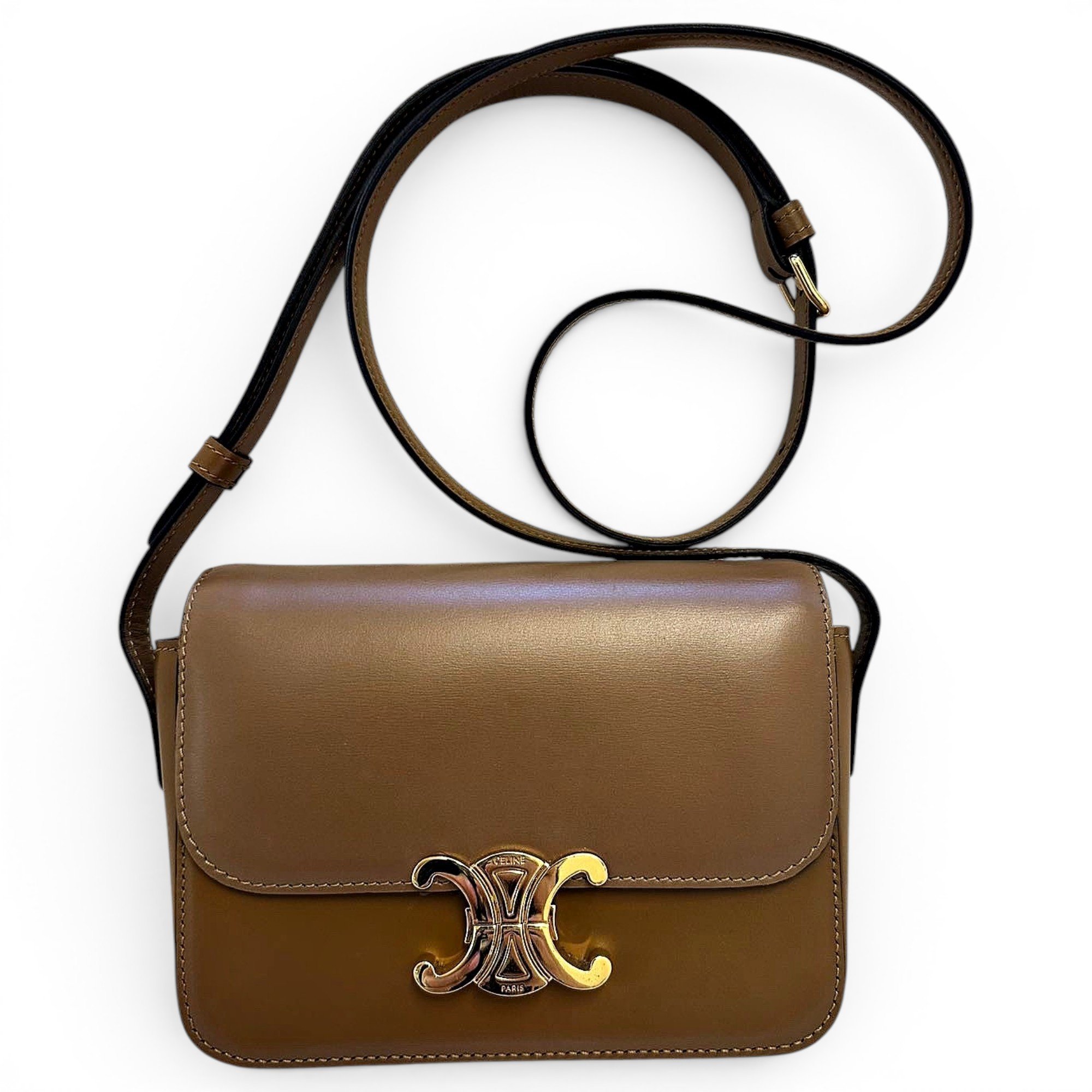 Celine Triomphe leather handbag