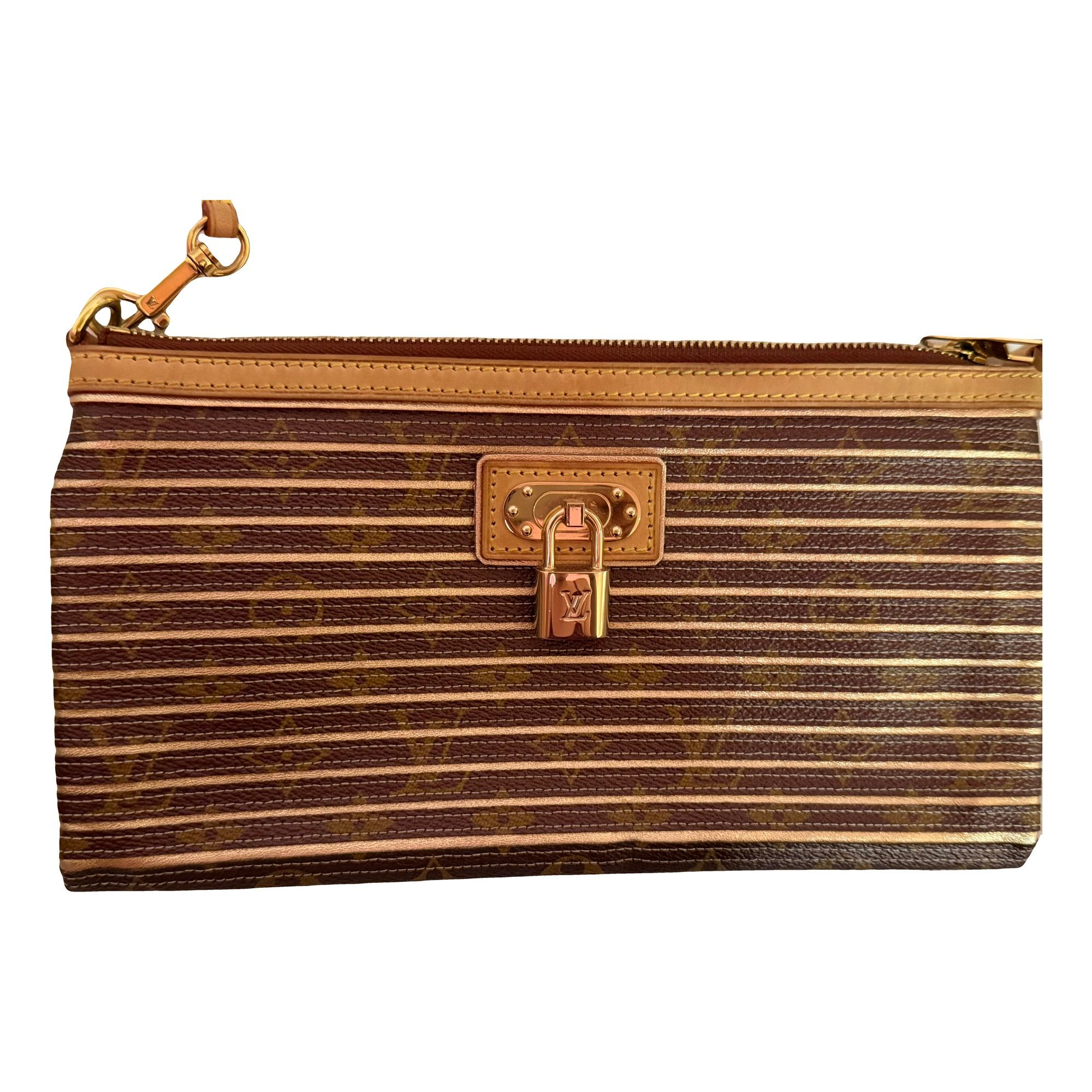 Leather clutch bag